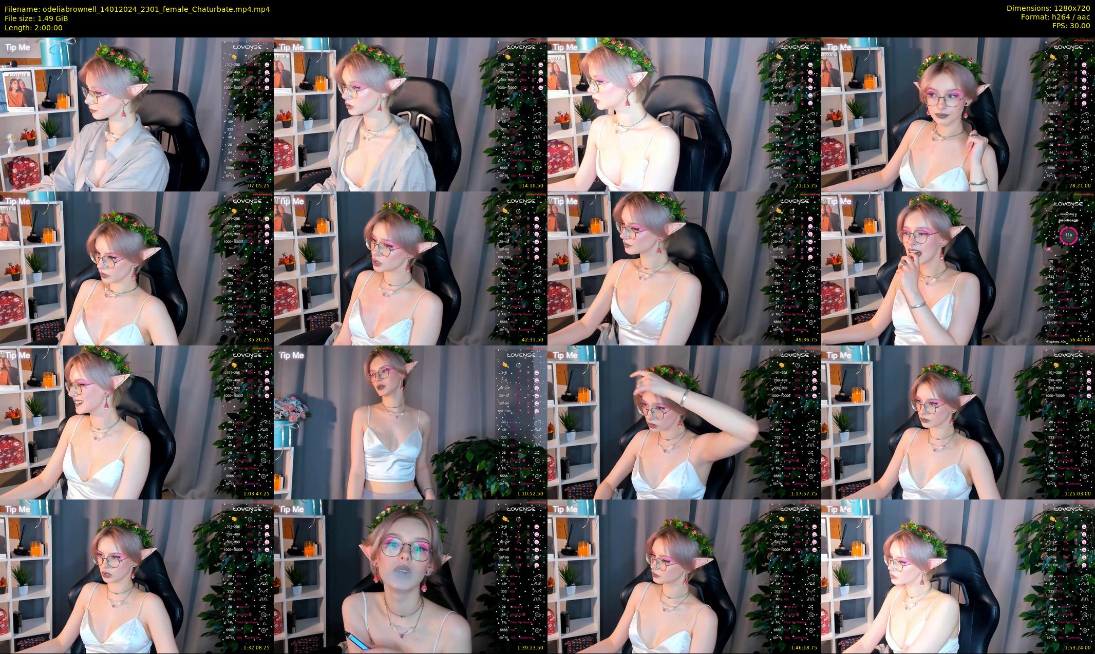 odeliabrownell — 120 minute Chaturbate female cam show recording, 720p, Jan 14, 2024