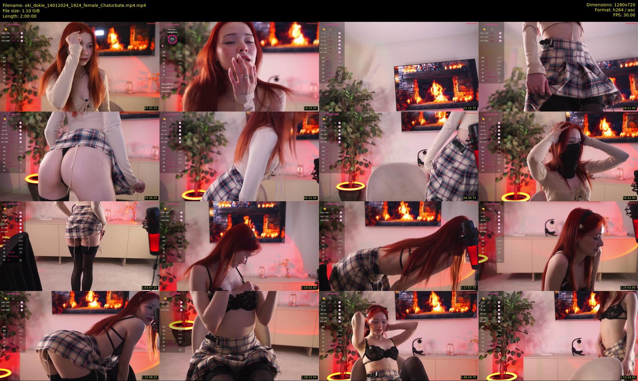 oki_dokie — 120 minute Chaturbate female cam show recording, 720p, Jan 14, 2024