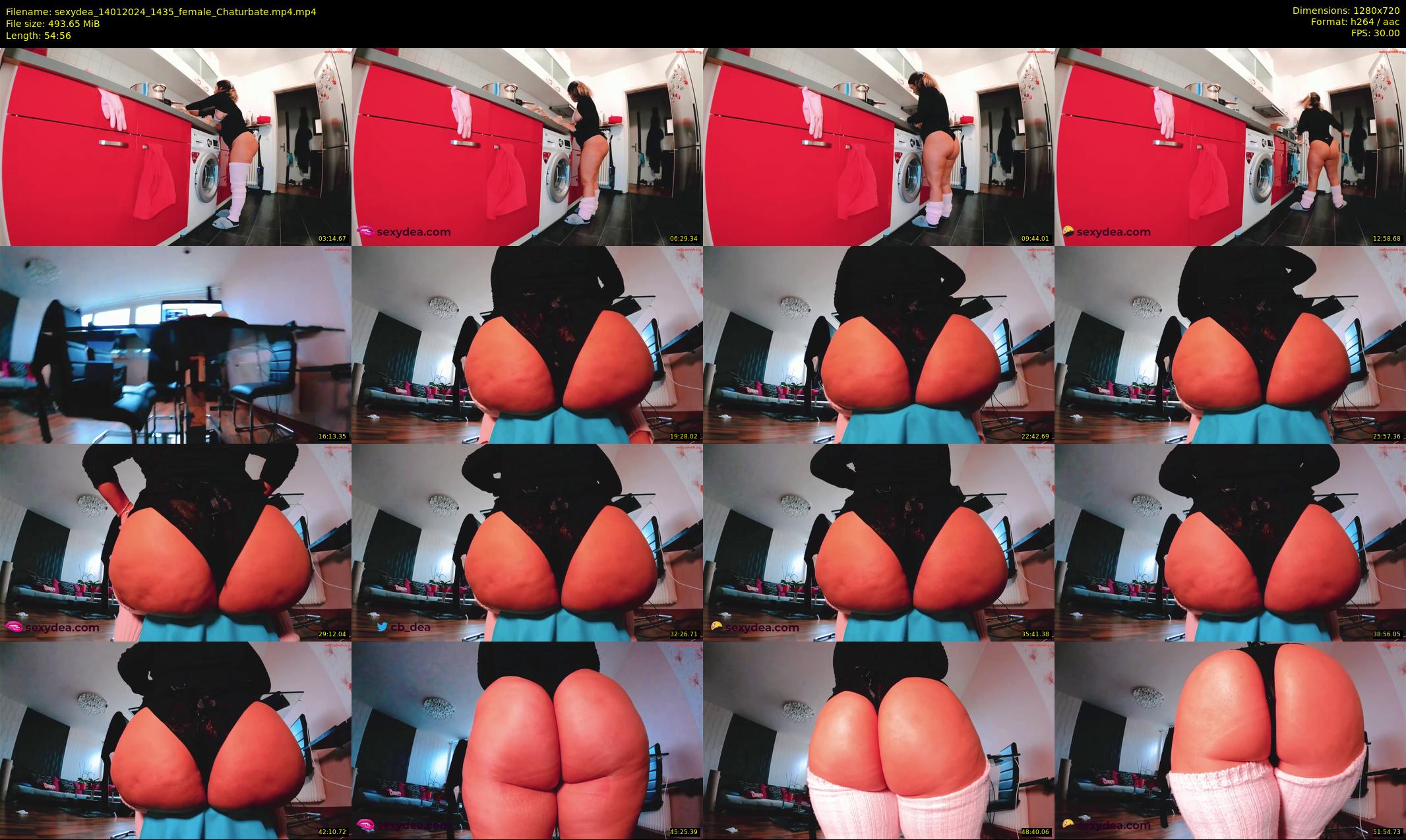 sexydea — 55 minute Chaturbate female cam show recording, 720p, Jan 14, 2024