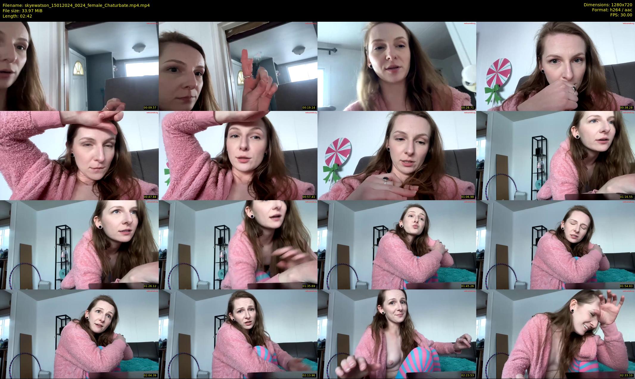 skyewatson — 3 minute Chaturbate female cam show recording, 720p, Jan 15, 2024