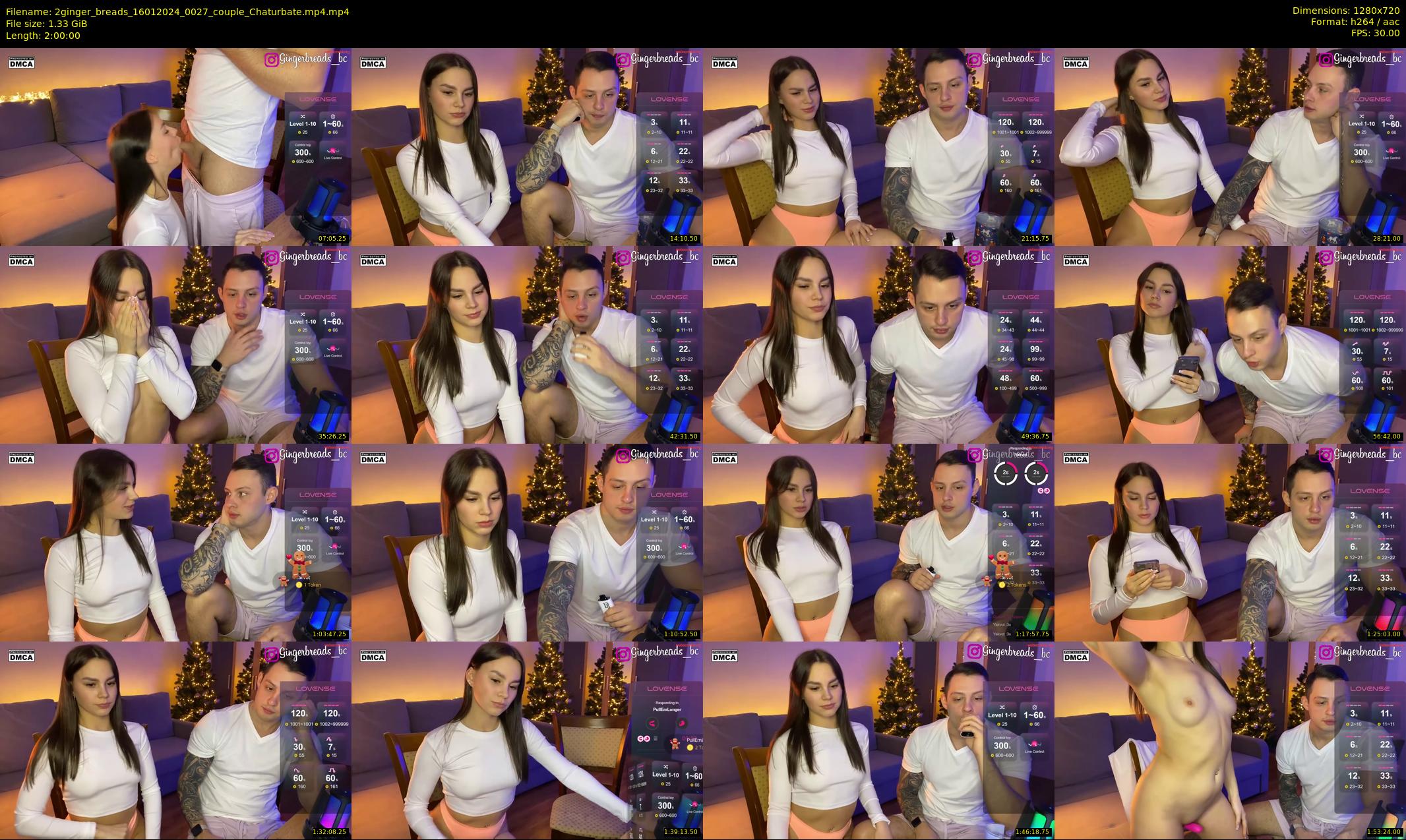 2ginger_breads — 120 minute Chaturbate couple cam show recording, 720p, Jan 16, 2024