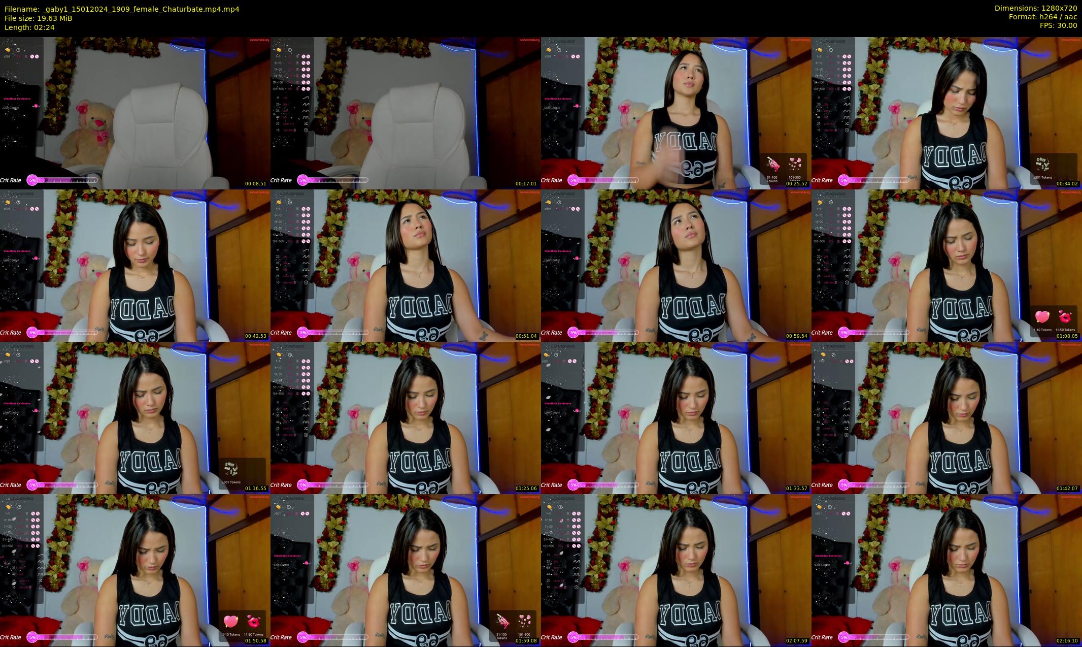 _gaby1 — 3 minute Chaturbate female cam show recording, 720p, Jan 15, 2024