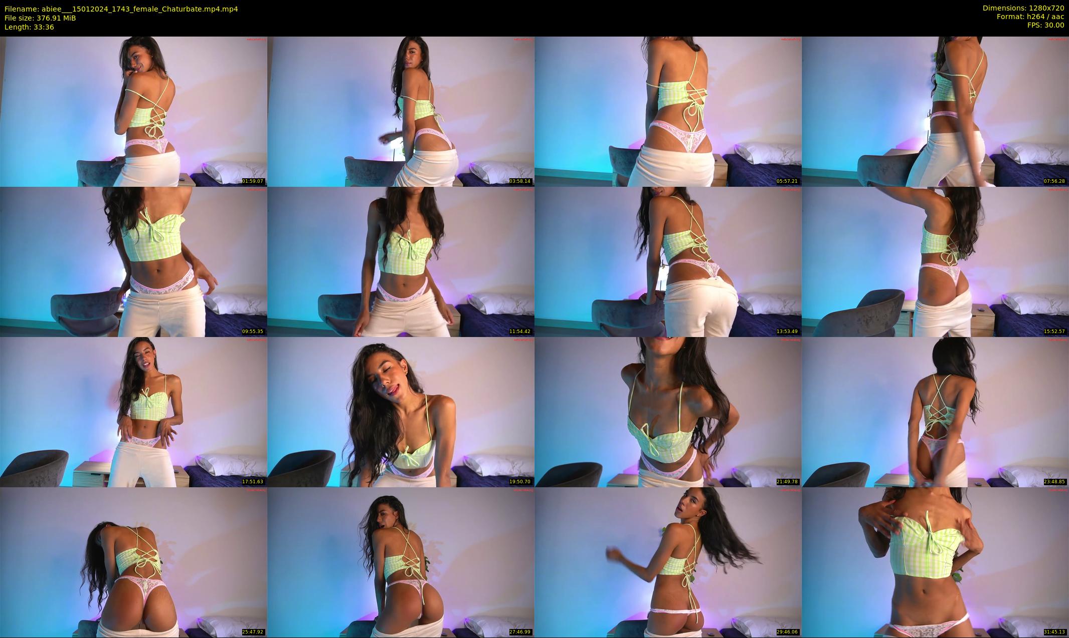 abiee__ — 34 minute Chaturbate female cam show recording, 720p, Jan 15, 2024