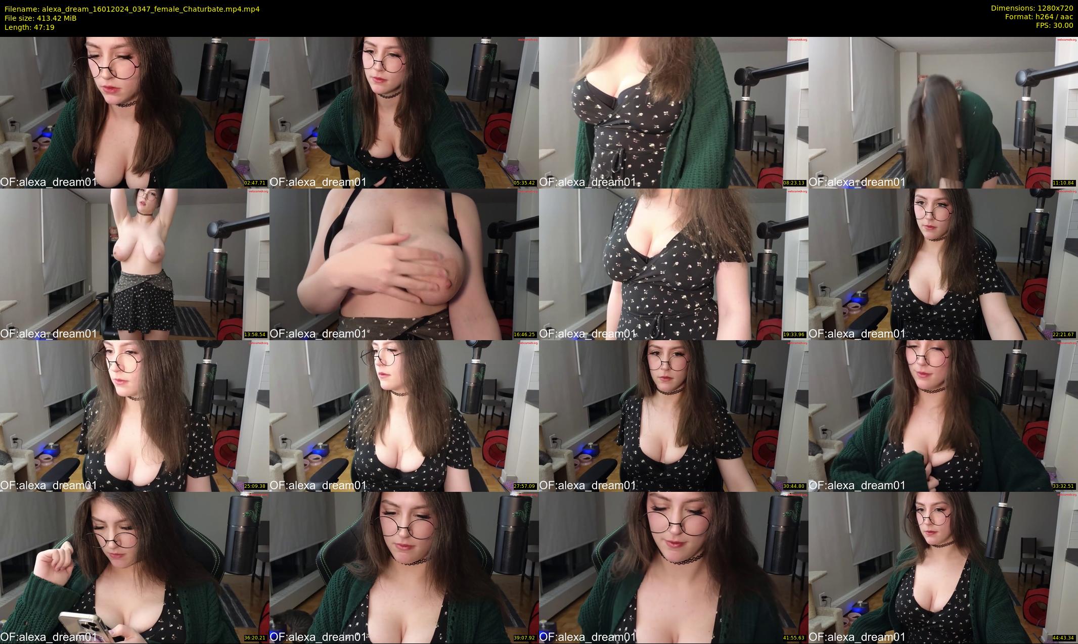 alexa_dream — 48 minute Chaturbate female cam show recording, 720p, Jan 16, 2024