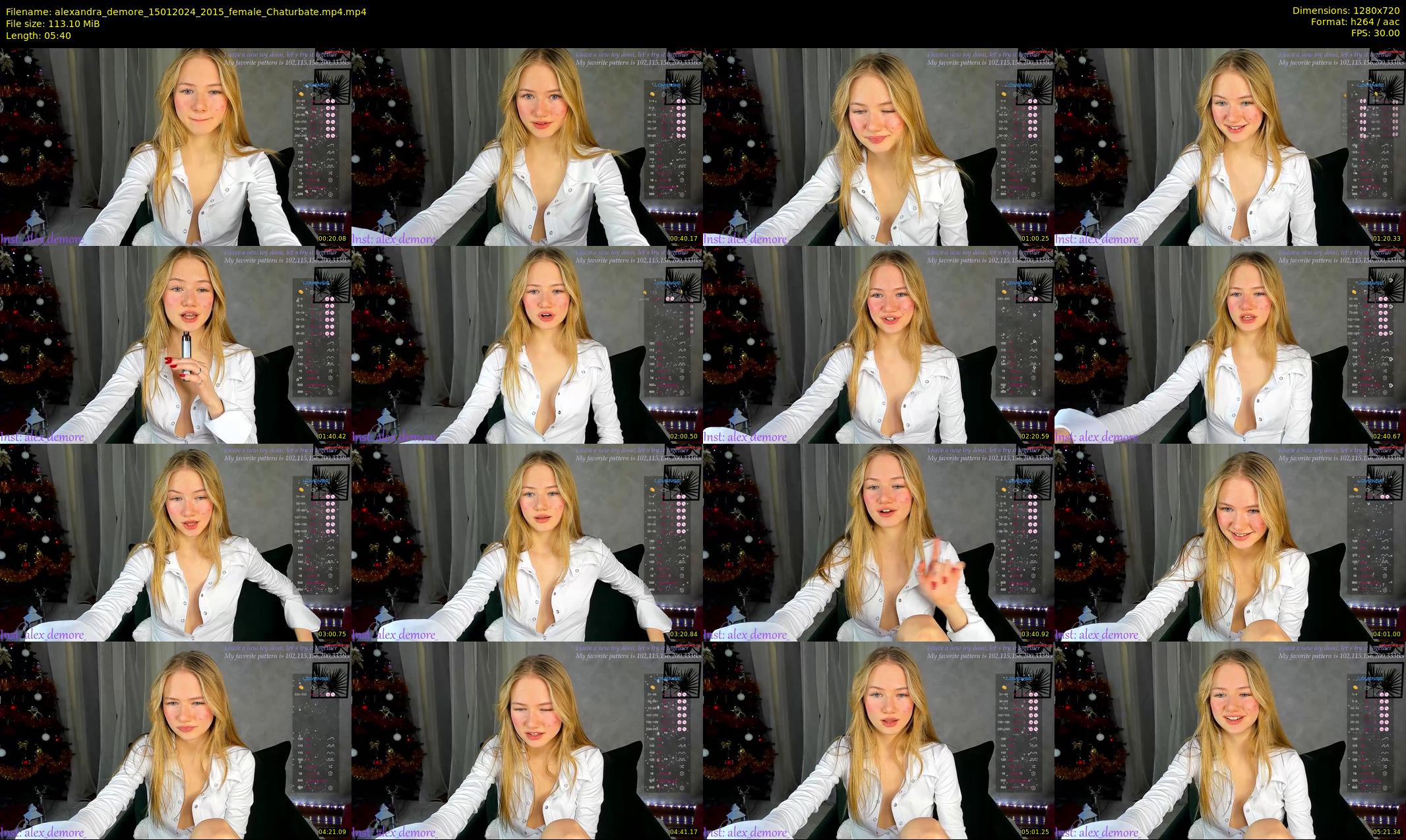 alexandra_demore — 6 minute Chaturbate female cam show recording, 720p, Jan 15, 2024