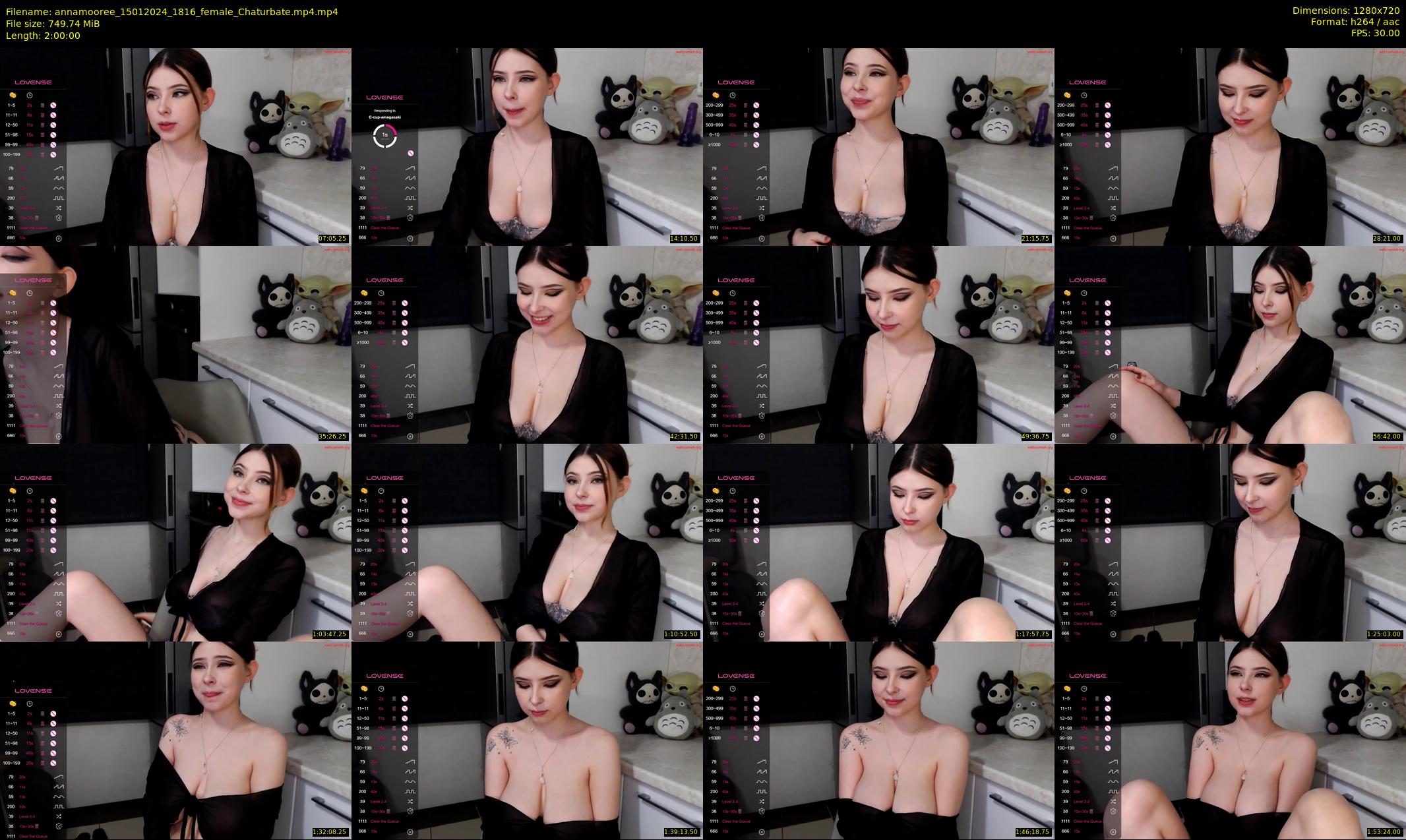 annamooree — 120 minute Chaturbate female cam show recording, 720p, Jan 15, 2024