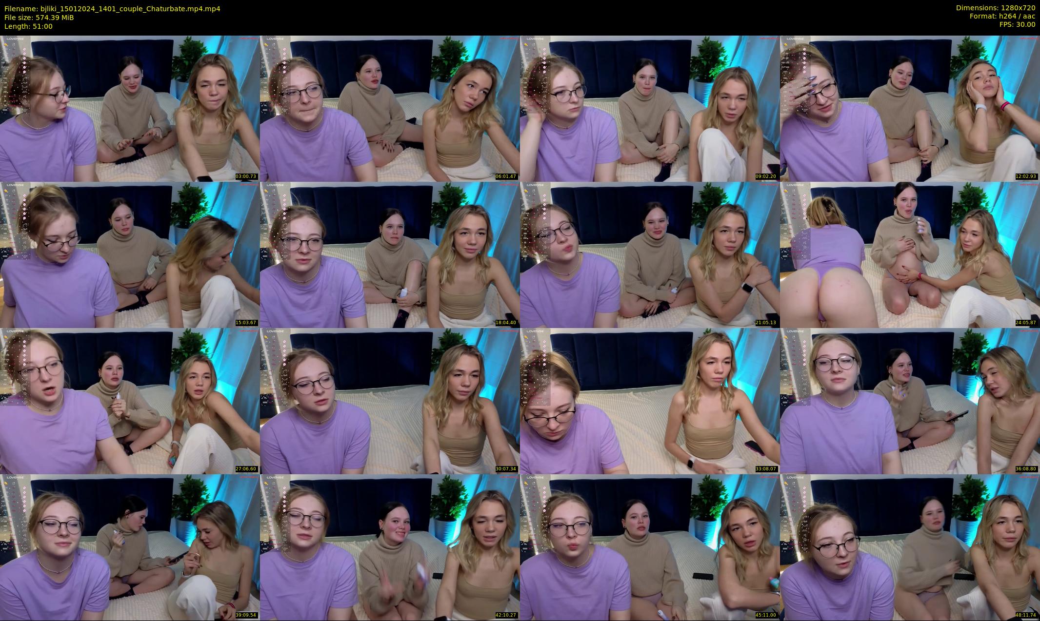 bjliki — 51 minute Chaturbate couple cam show recording, 720p, Jan 15, 2024