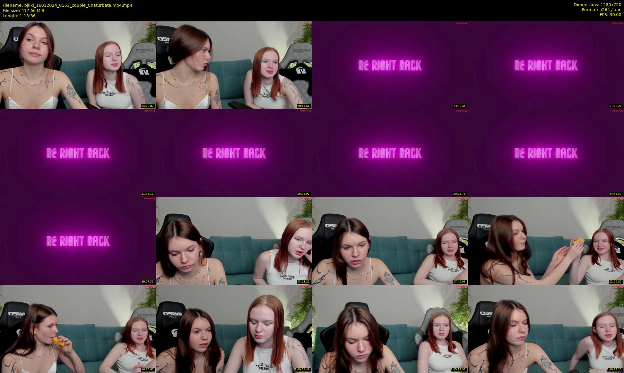bjliki — 74 minute Chaturbate couple cam show recording, 720p, Jan 16, 2024