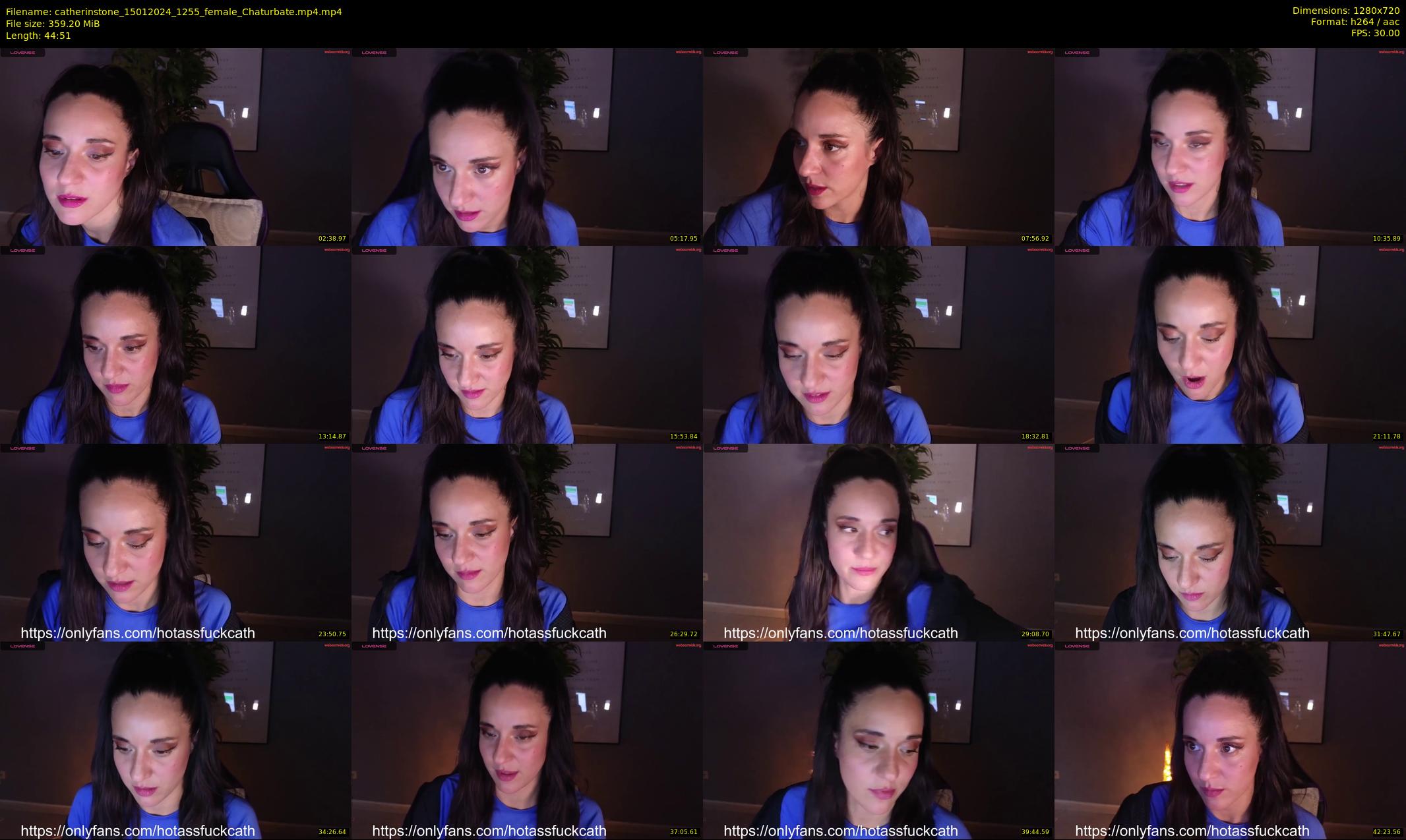 catherinstone — 45 minute Chaturbate female cam show recording, 720p, Jan 15, 2024