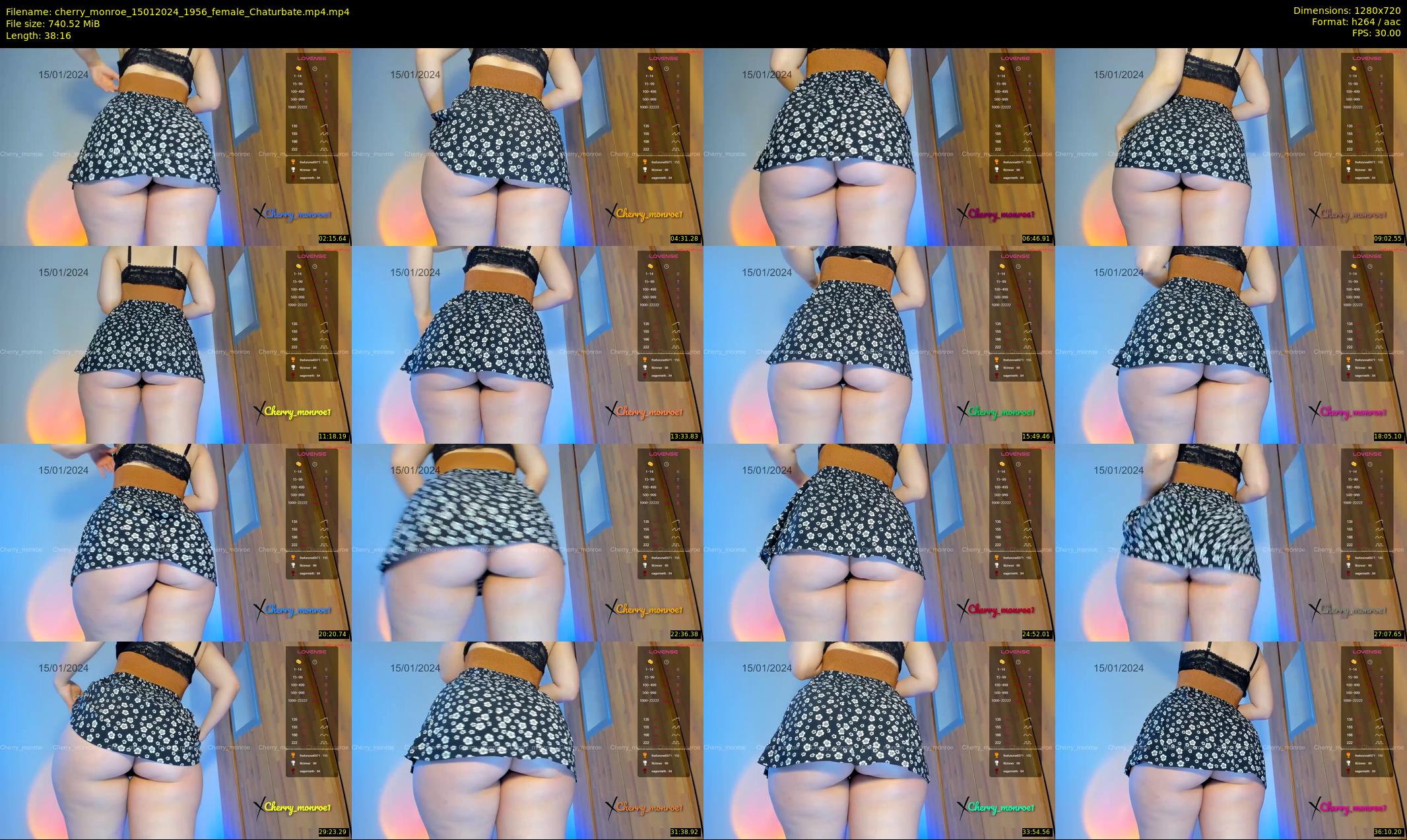 cherry_monroe — 39 minute Chaturbate female cam show recording, 720p, Jan 15, 2024