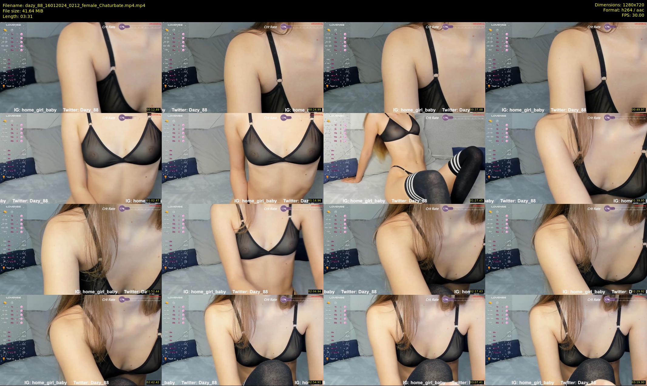 dazy_88 — 4 minute Chaturbate female cam show recording, 720p, Jan 16, 2024