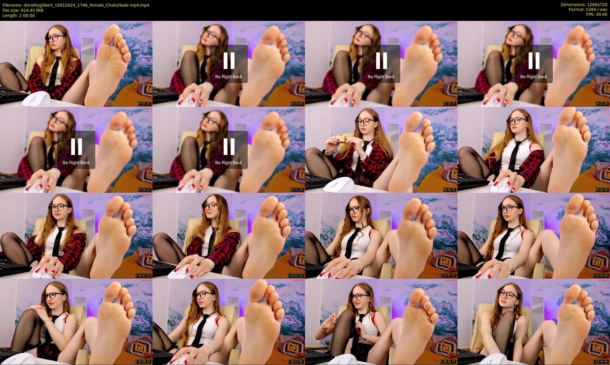 dorothygilbert — 120 minute Chaturbate female cam show recording, 720p, Jan 15, 2024