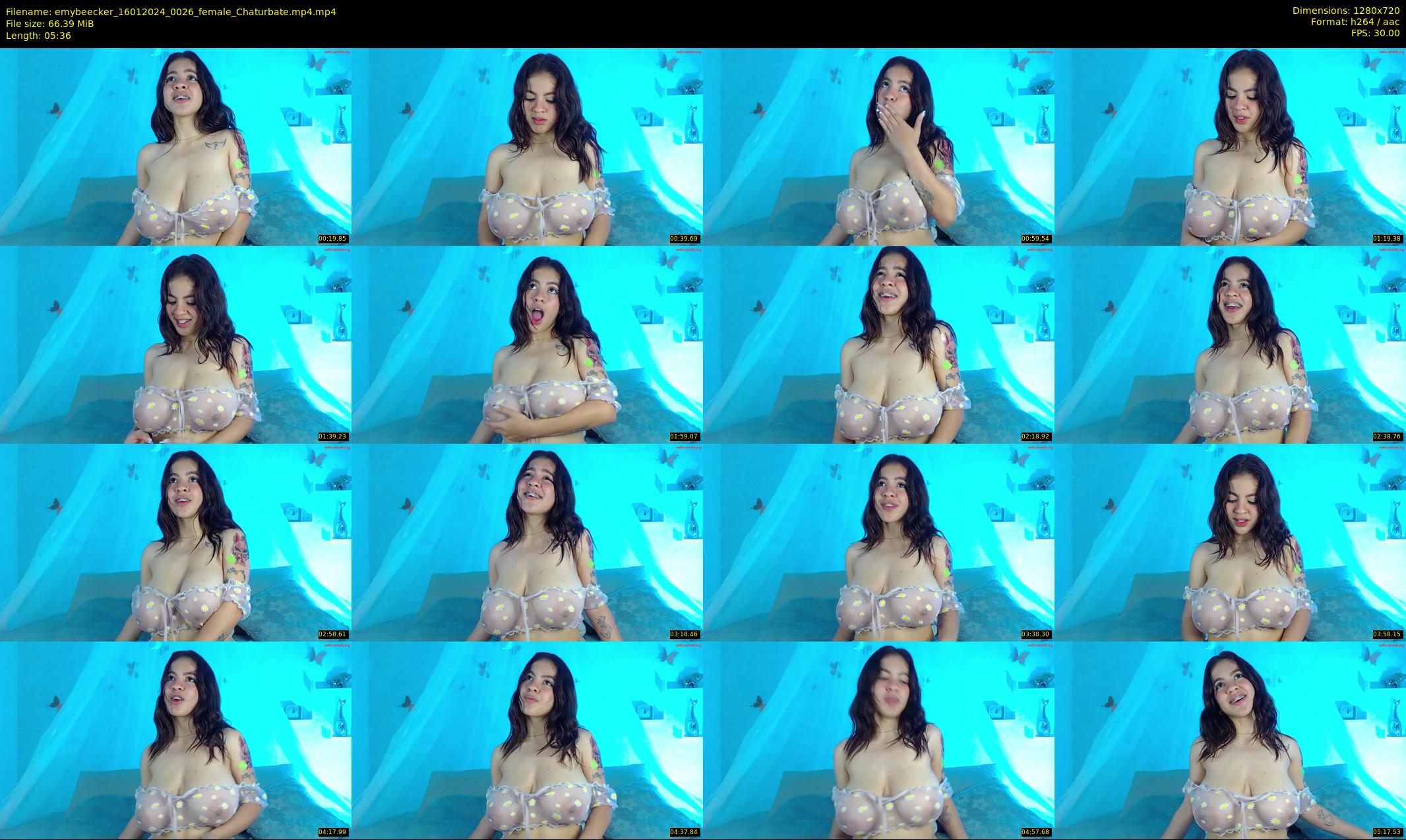 emybeecker — 6 minute Chaturbate female cam show recording, 720p, Jan 16, 2024