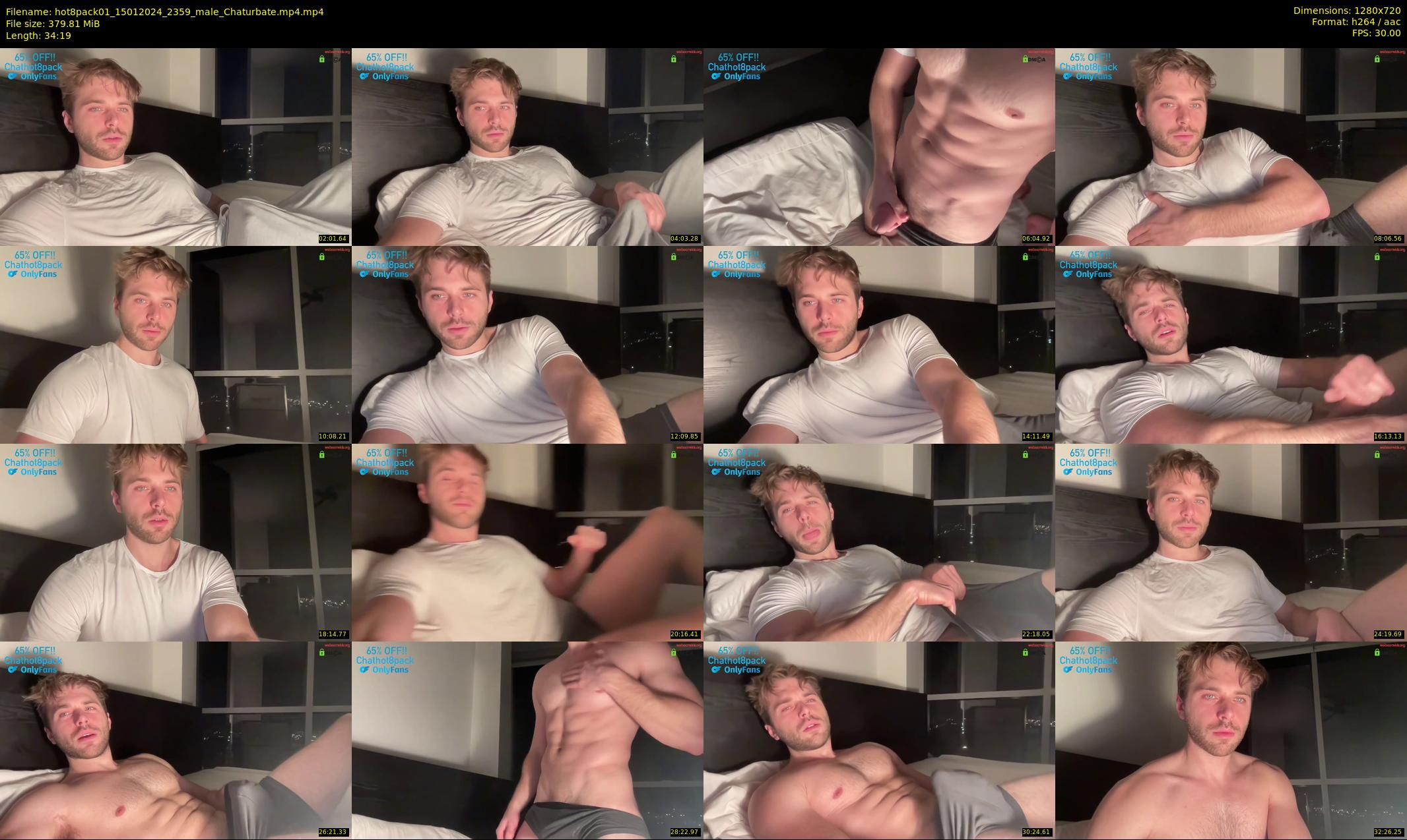hot8pack01 — 35 minute Chaturbate male cam show recording, 720p, Jan 15, 2024