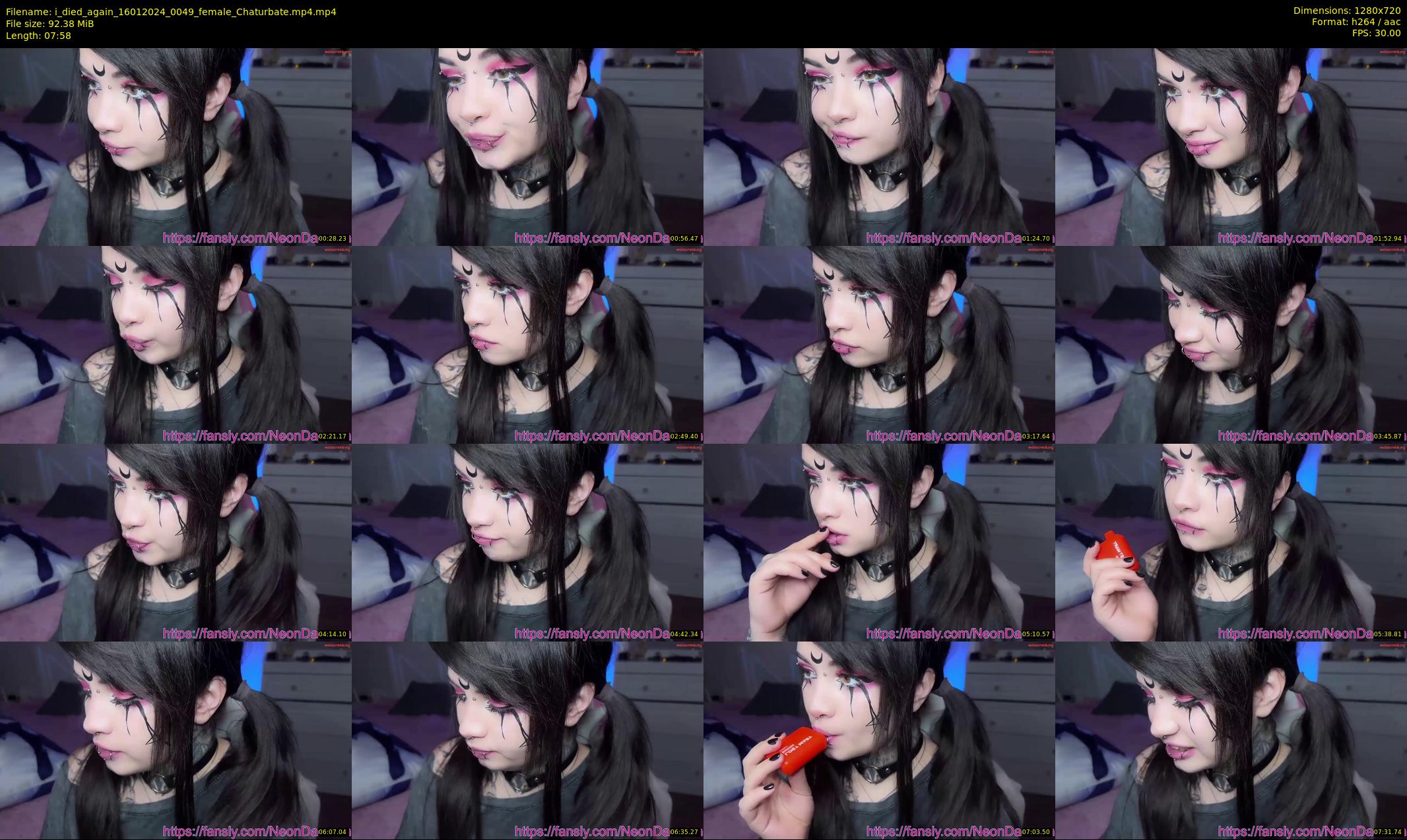 i_died_again — 8 minute Chaturbate female cam show recording, 720p, Jan 16, 2024