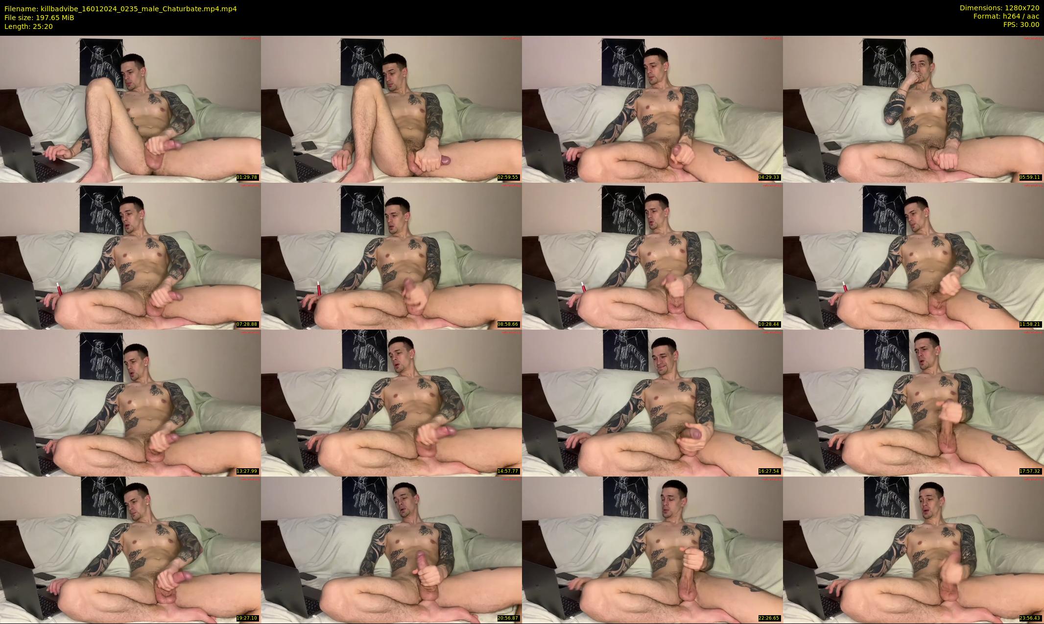 killbadvibe — 26 minute Chaturbate male cam show recording, 720p, Jan 16, 2024