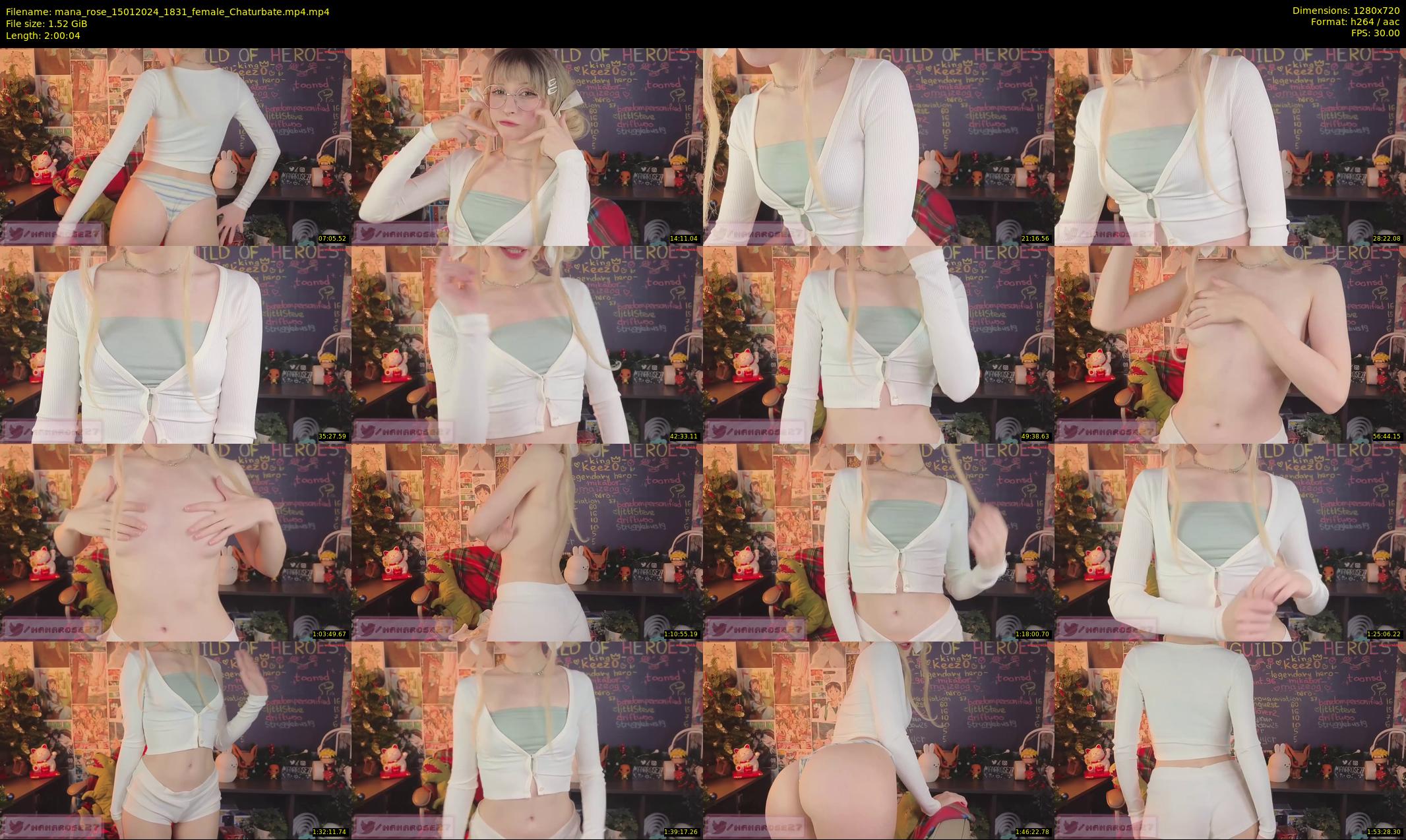 mana_rose — 121 minute Chaturbate female cam show recording, 720p, Jan 15, 2024