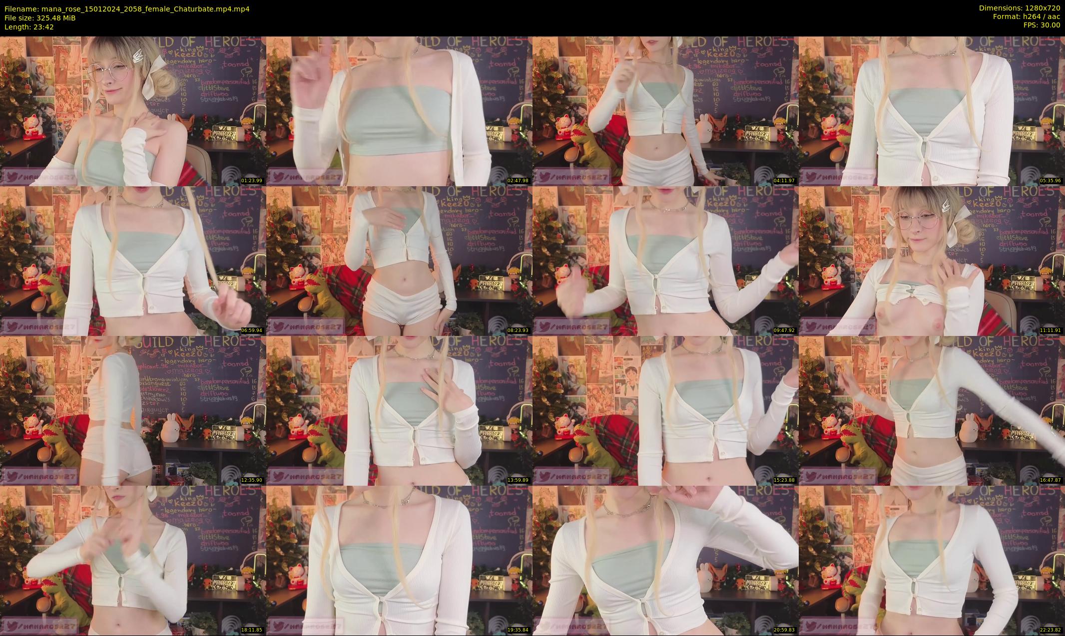 mana_rose — 24 minute Chaturbate female cam show recording, 720p, Jan 15, 2024