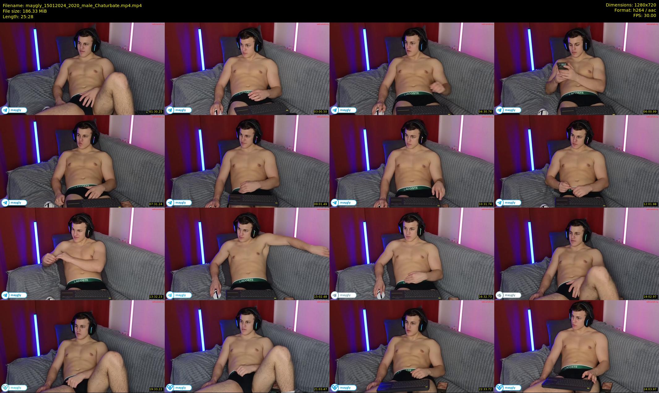 maygly — 26 minute Chaturbate male cam show recording, 720p, Jan 15, 2024
