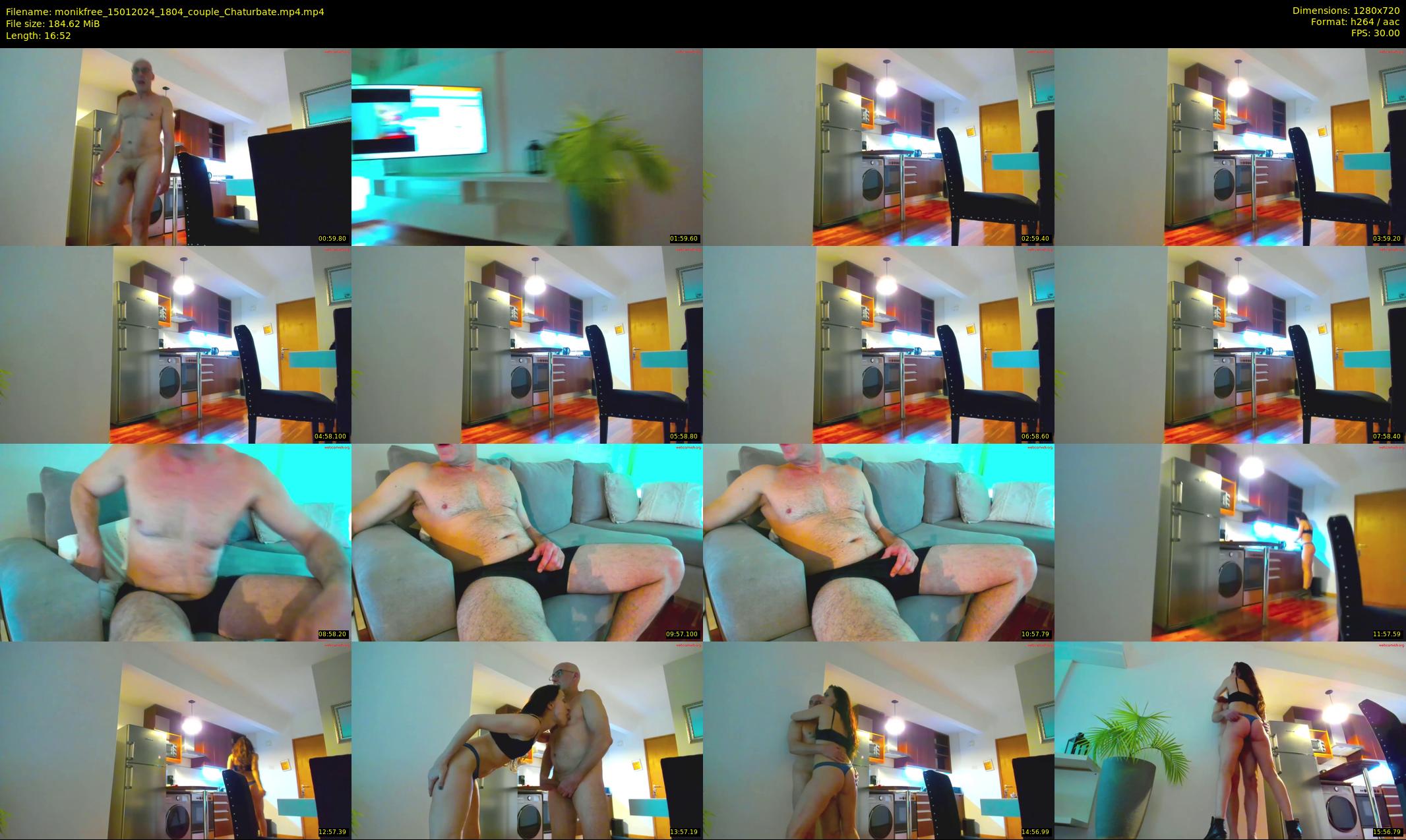 monikfree — 17 minute Chaturbate couple cam show recording, 720p, Jan 15, 2024