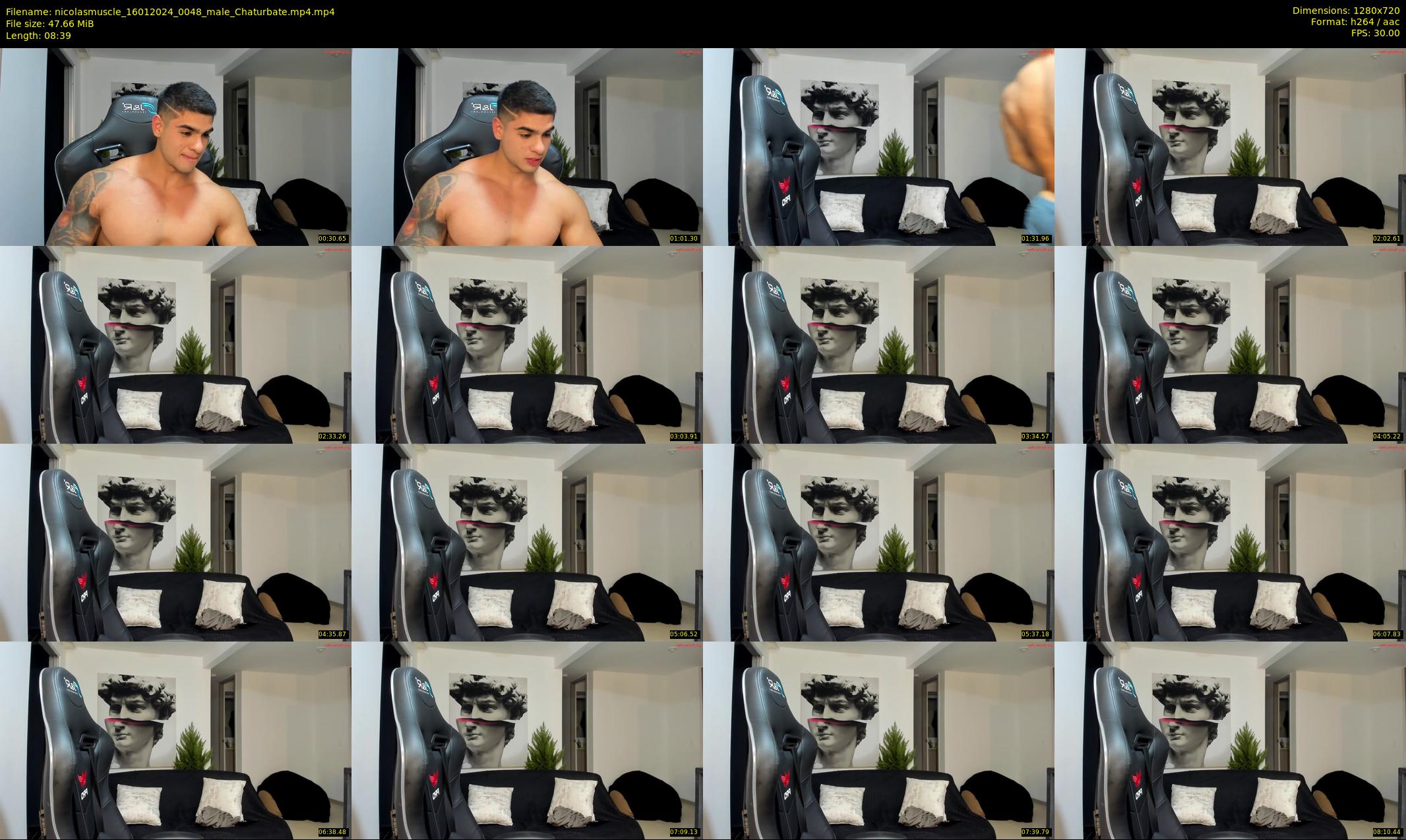 nicolasmuscle — 9 minute Chaturbate male cam show recording, 720p, Jan 16, 2024