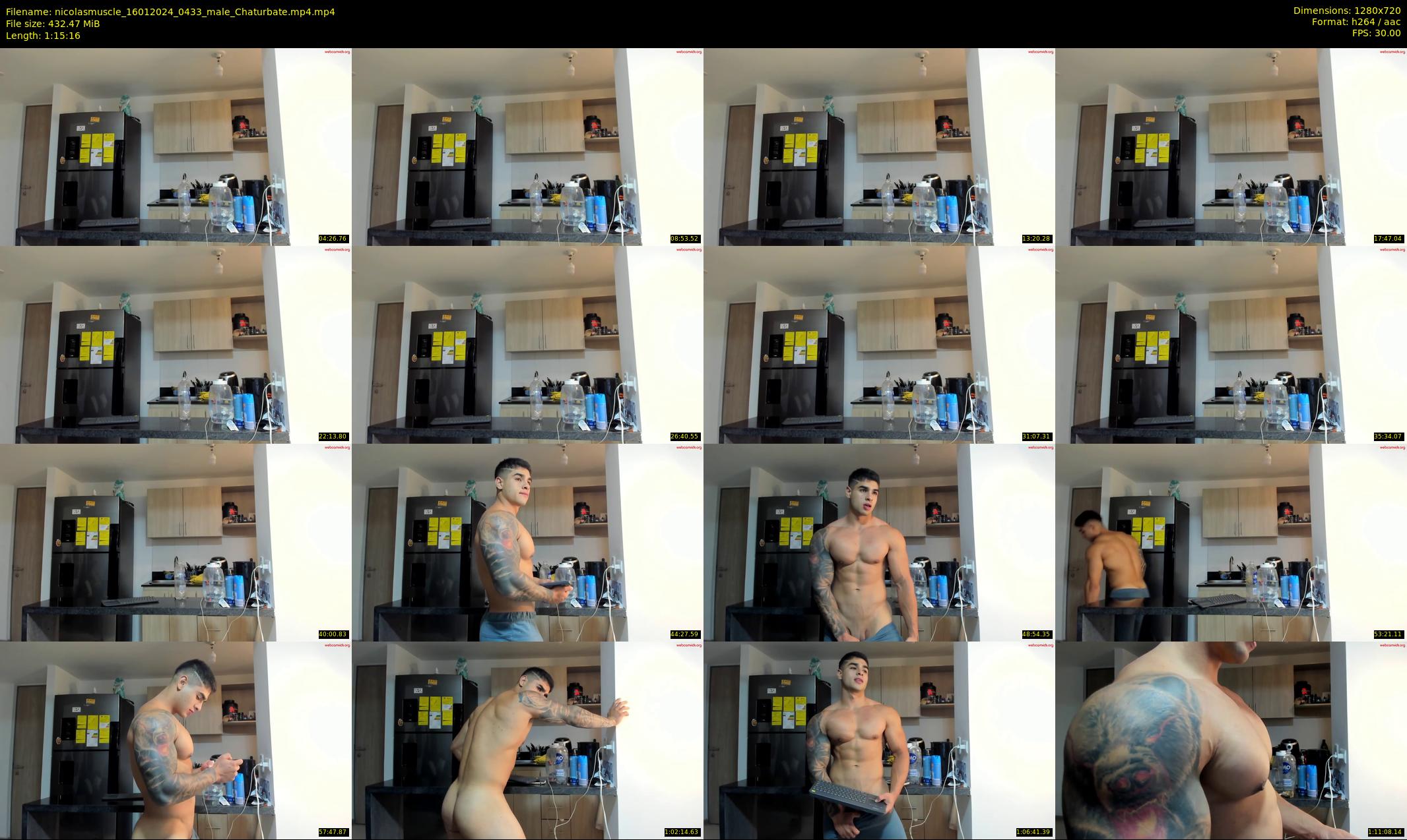 nicolasmuscle — 76 minute Chaturbate male cam show recording, 720p, Jan 16, 2024