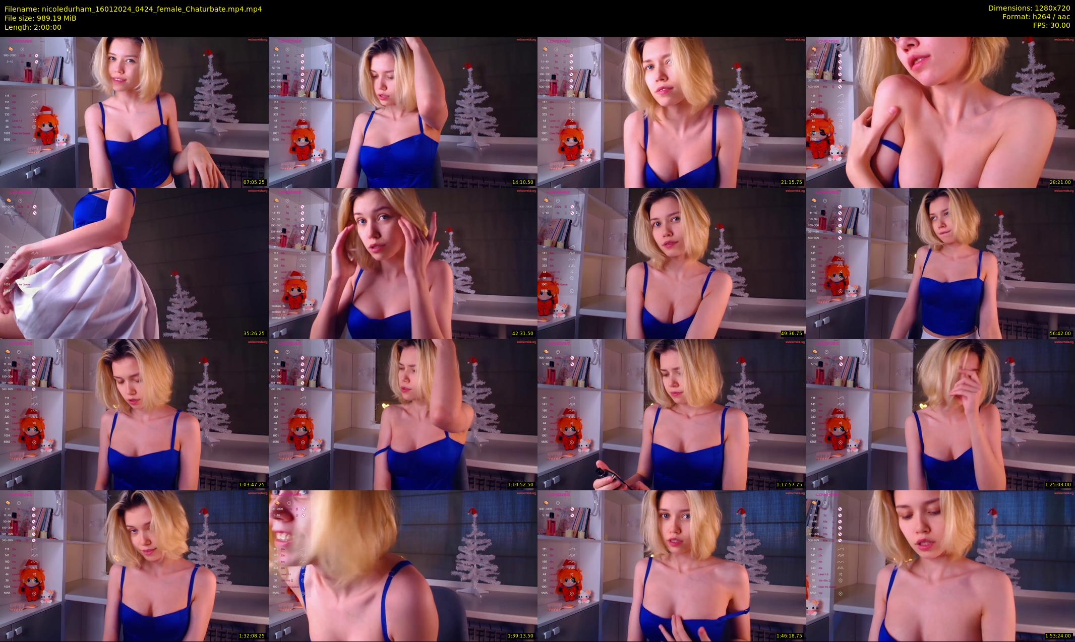nicoledurham — 120 minute Chaturbate female cam show recording, 720p, Jan 16, 2024