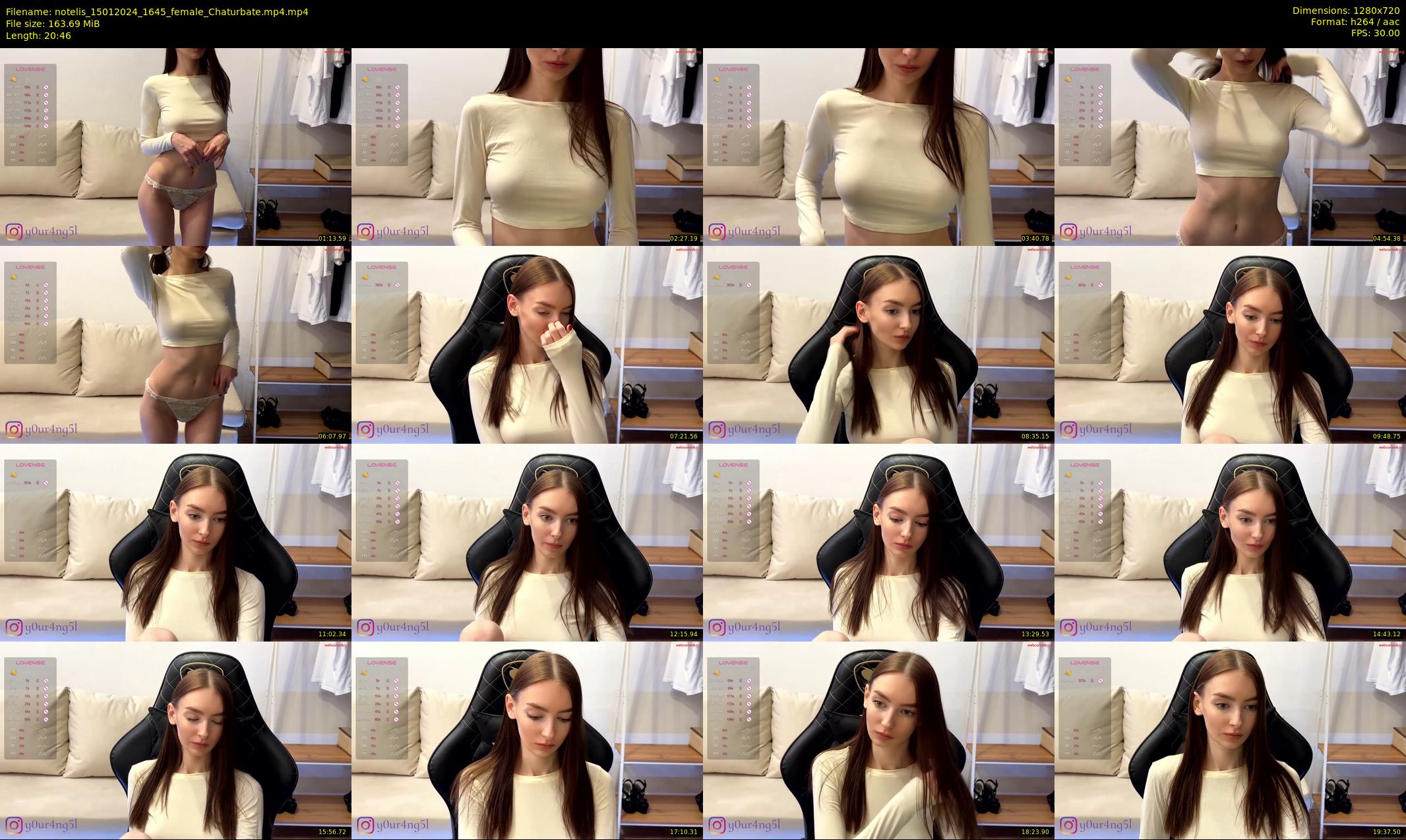 notelis — 21 minute Chaturbate female cam show recording, 720p, Jan 15, 2024