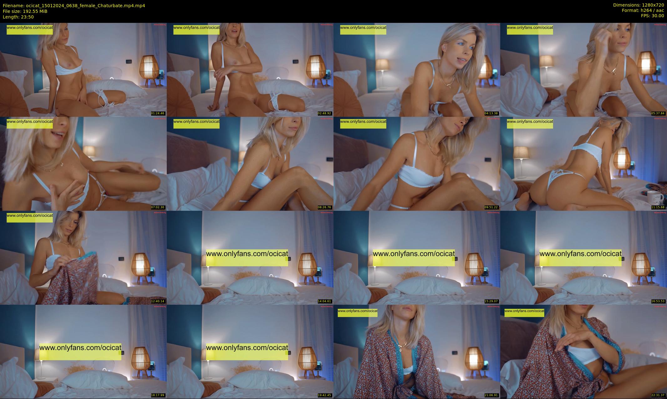 ocicat — 24 minute Chaturbate female cam show recording, 720p, Jan 15, 2024