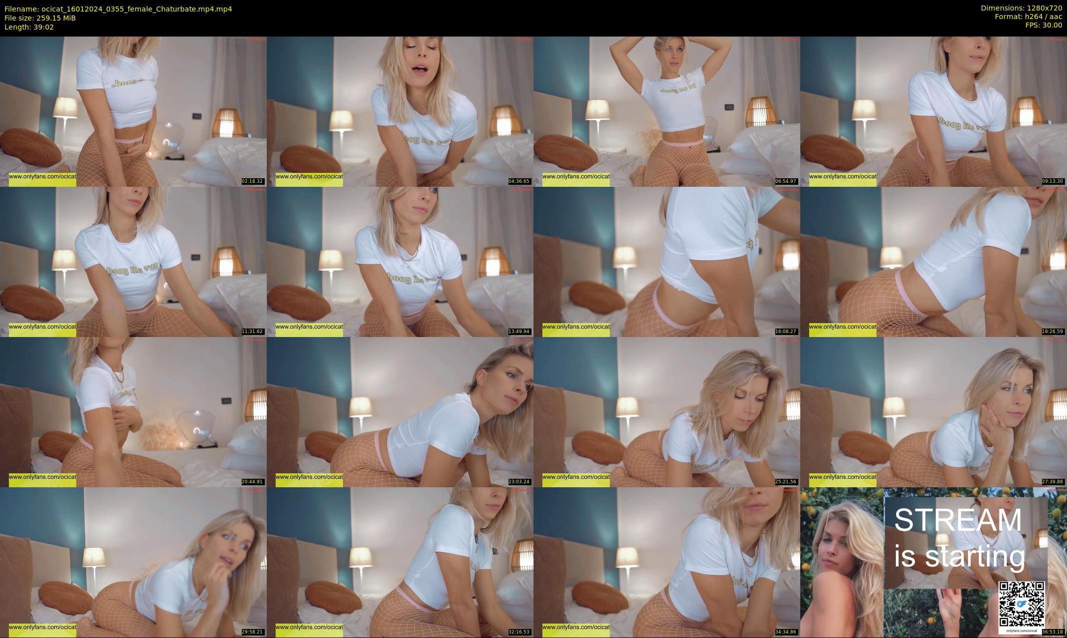 ocicat — 40 minute Chaturbate female cam show recording, 720p, Jan 16, 2024