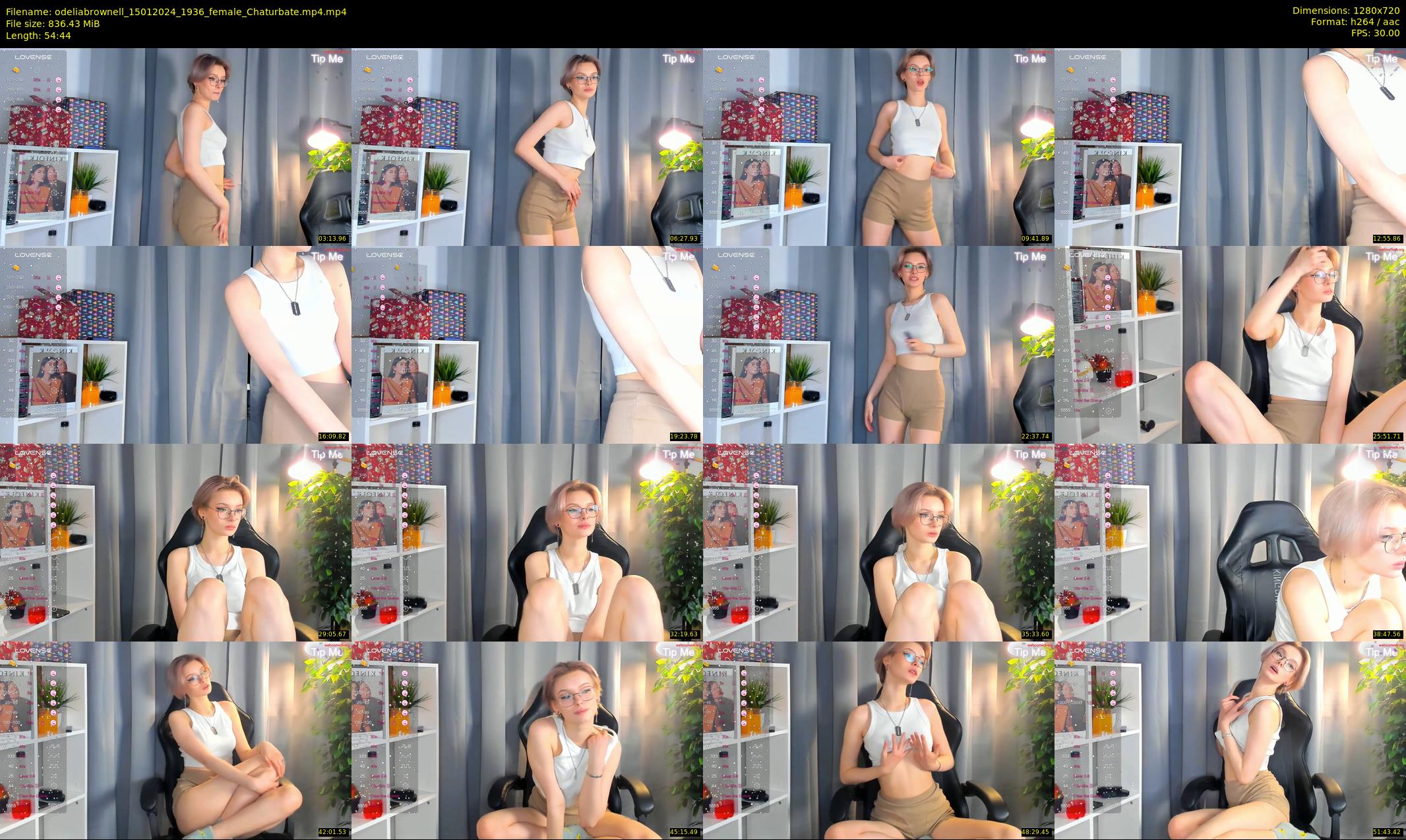 odeliabrownell — 55 minute Chaturbate female cam show recording, 720p, Jan 15, 2024