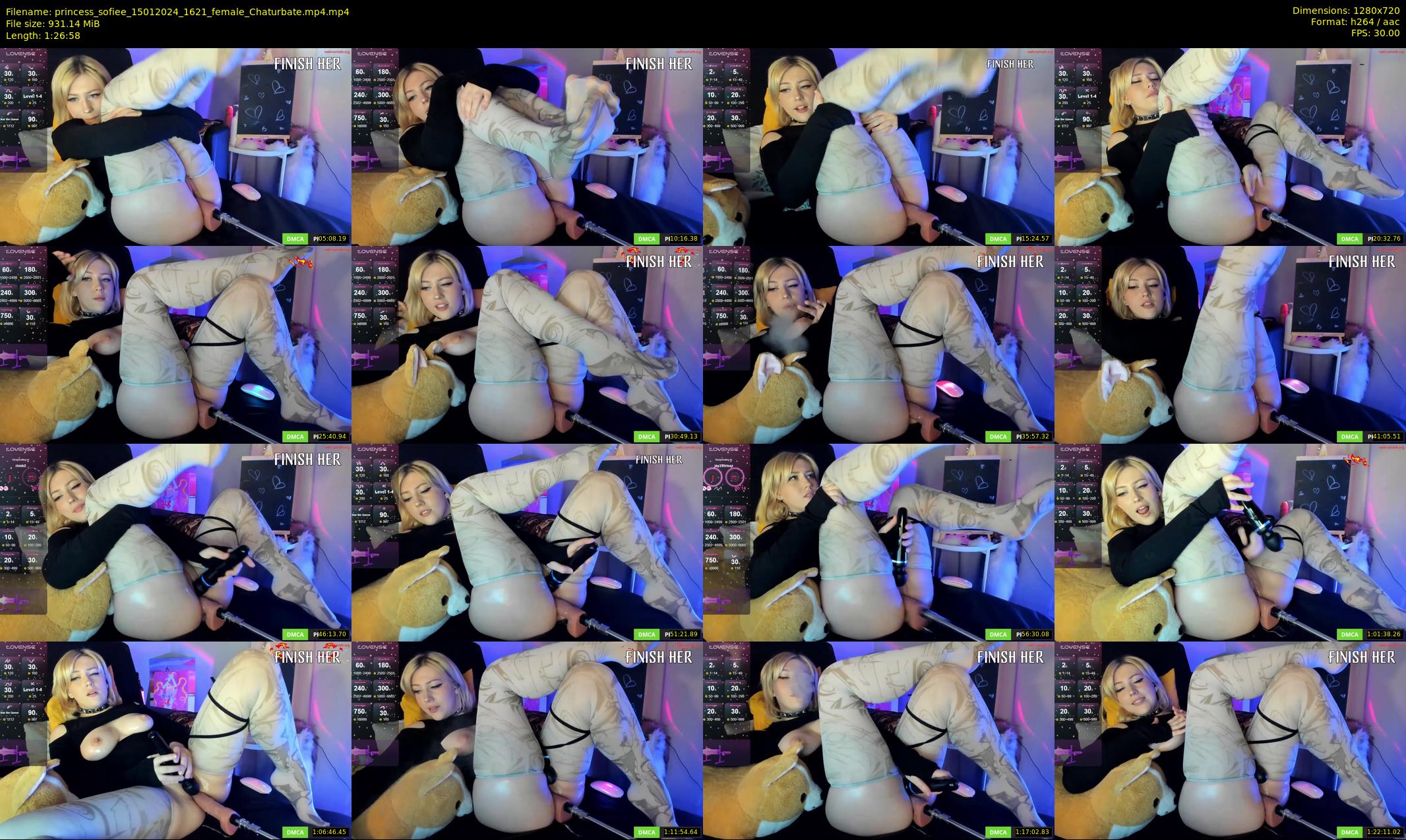 princess_sofiee — 87 minute Chaturbate female cam show recording, 720p, Jan 15, 2024