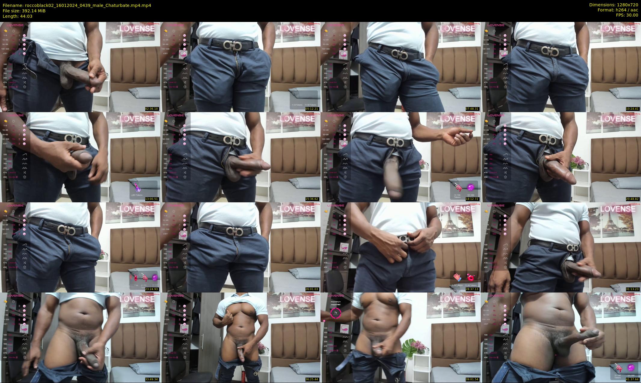 roccoblack02 — 45 minute Chaturbate male cam show recording, 720p, Jan 16, 2024