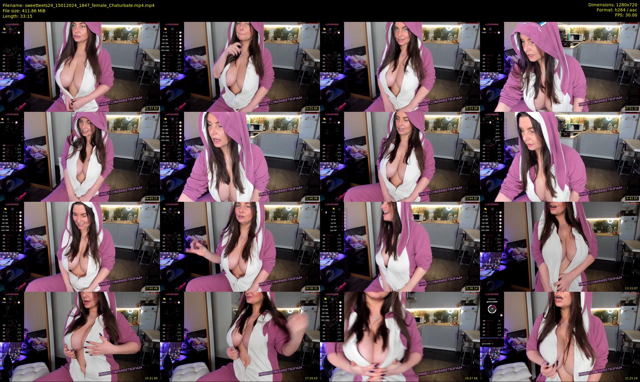 sweetteets24 — 34 minute Chaturbate female cam show recording, 720p, Jan 15, 2024
