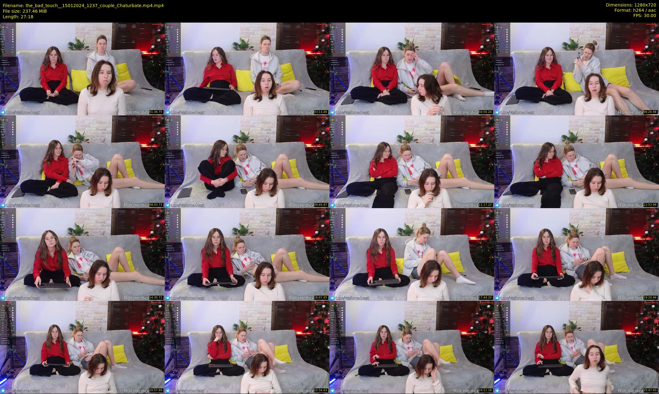 the_bad_touch_ — 28 minute Chaturbate couple cam show recording, 720p, Jan 15, 2024