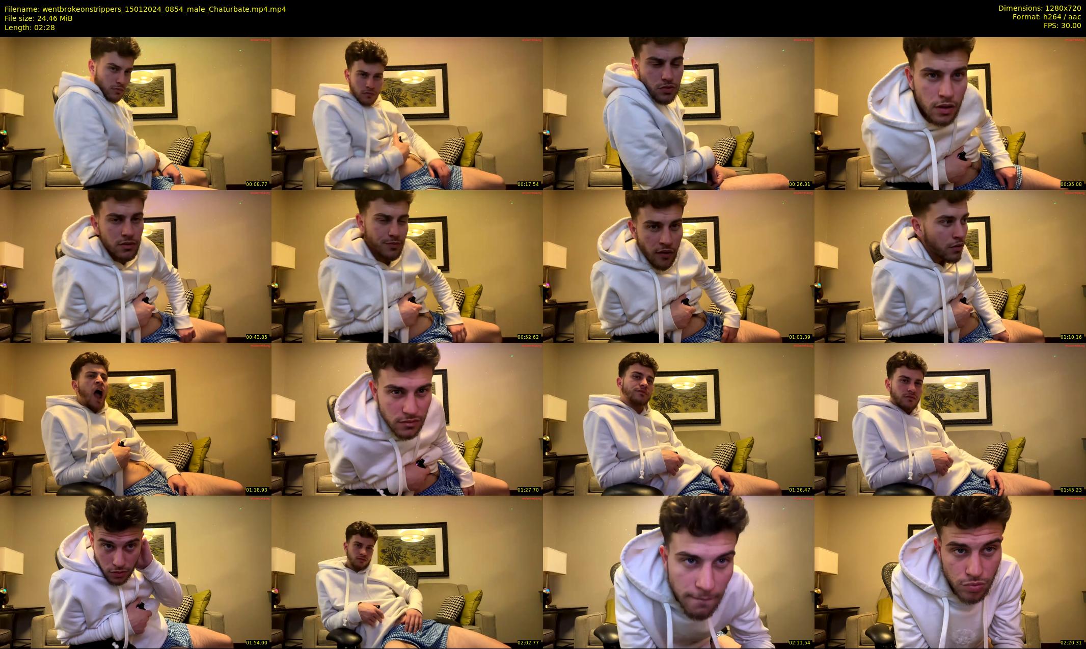 wentbrokeonstrippers — 3 minute Chaturbate male cam show recording, 720p, Jan 15, 2024