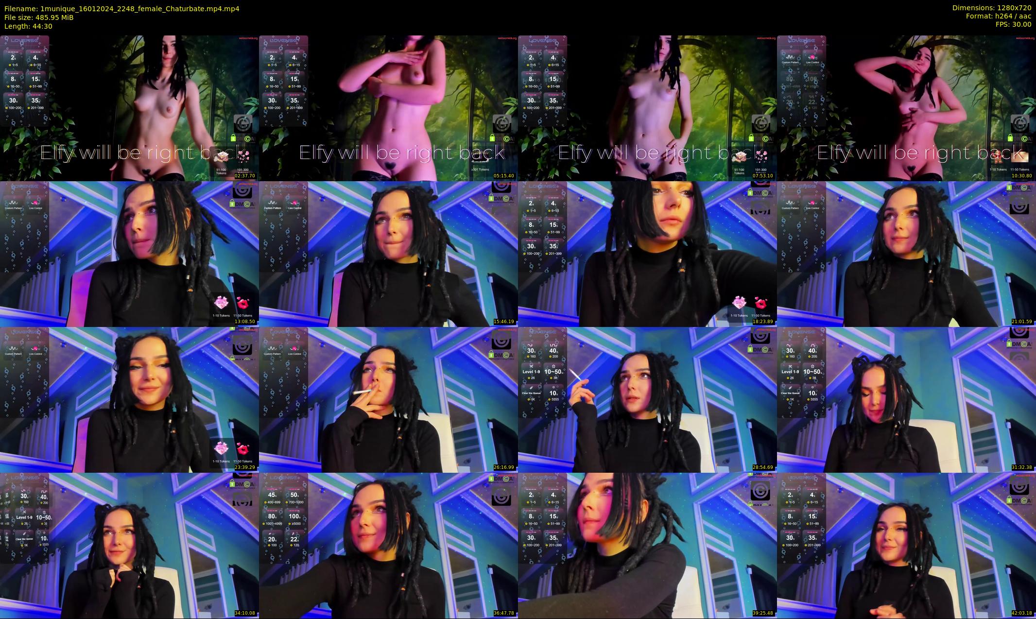 1munique — 45 minute Chaturbate female cam show recording, 720p, Jan 16, 2024