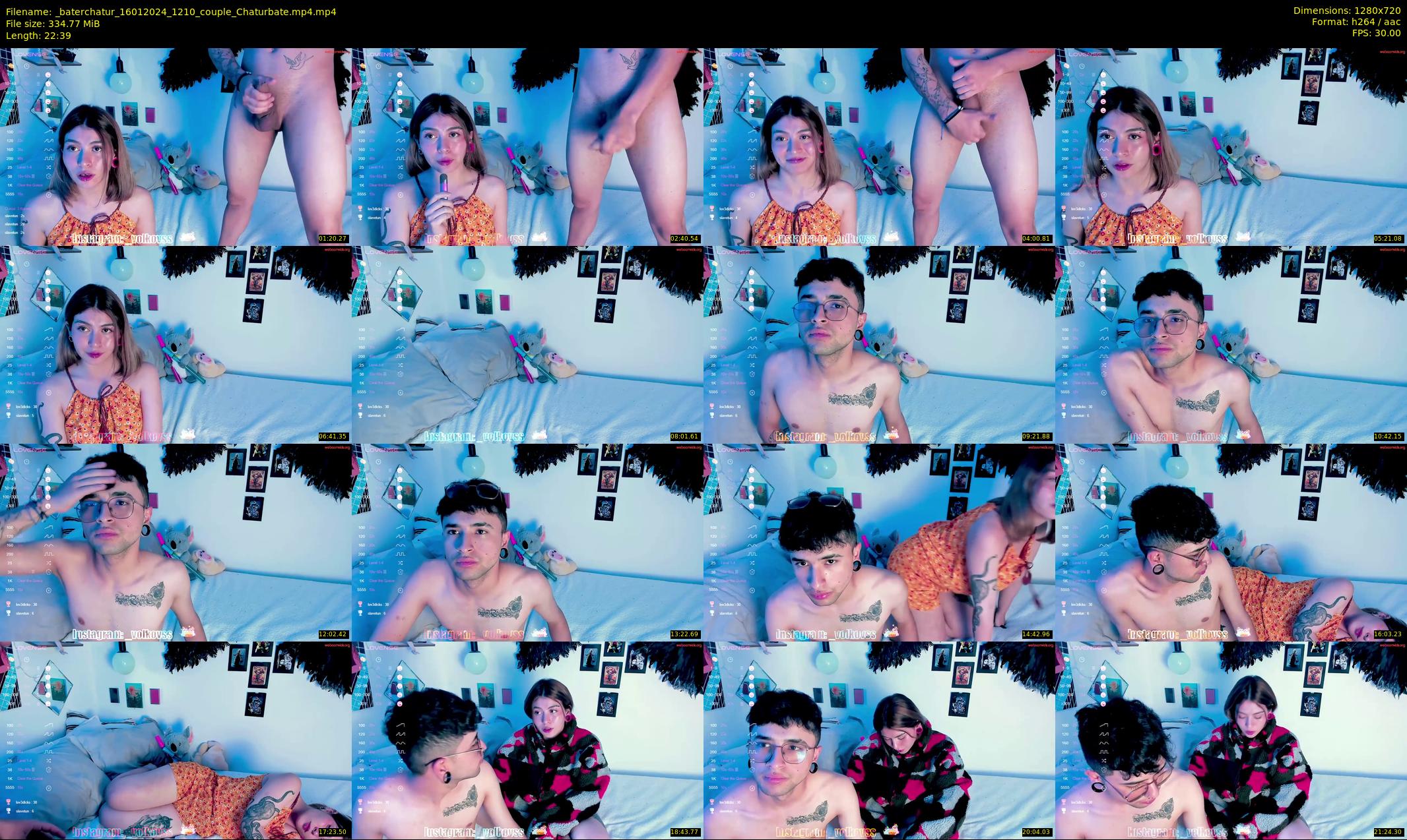 _baterchatur — 23 minute Chaturbate couple cam show recording, 720p, Jan 16, 2024