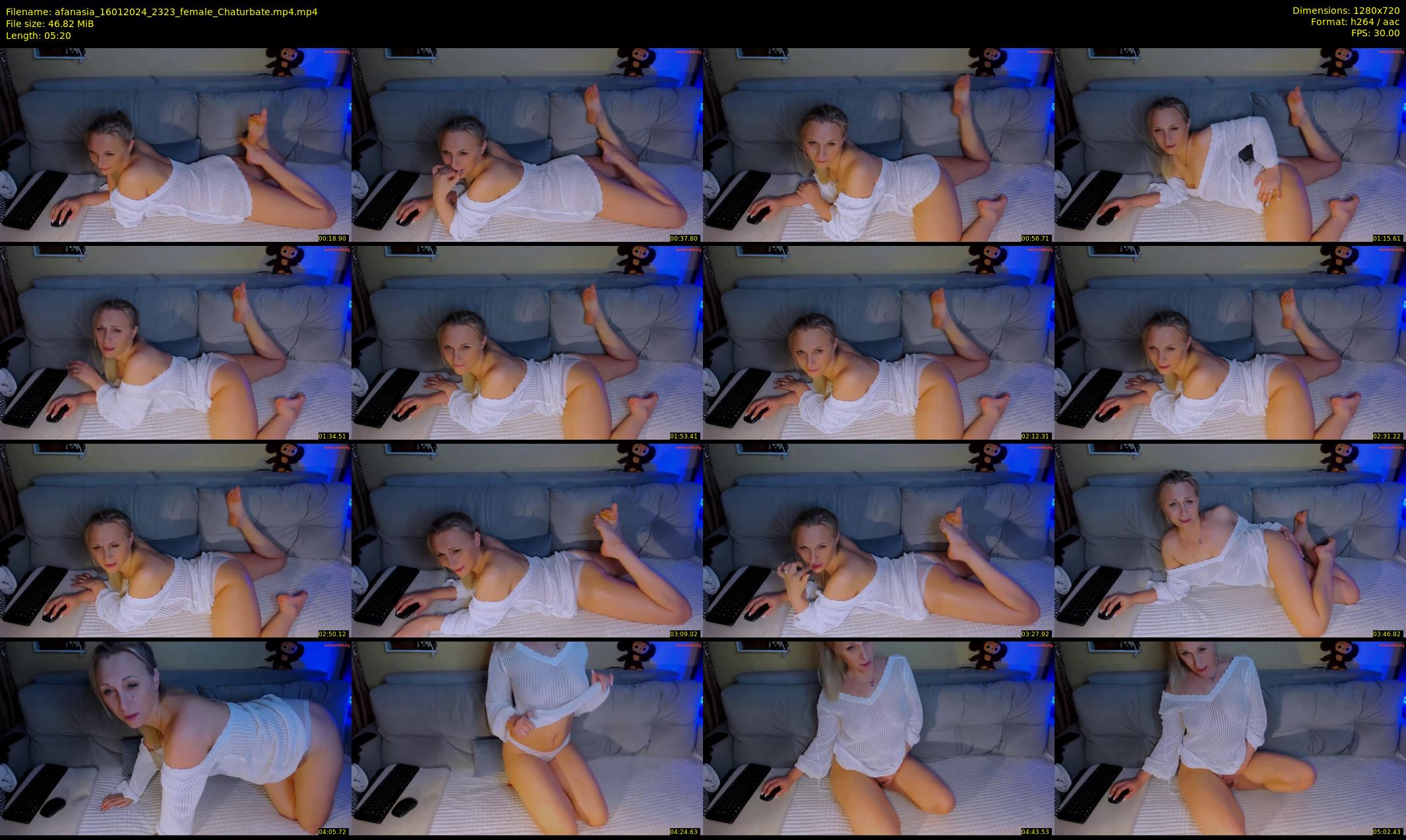 afanasia — 6 minute Chaturbate female cam show recording, 720p, Jan 16, 2024