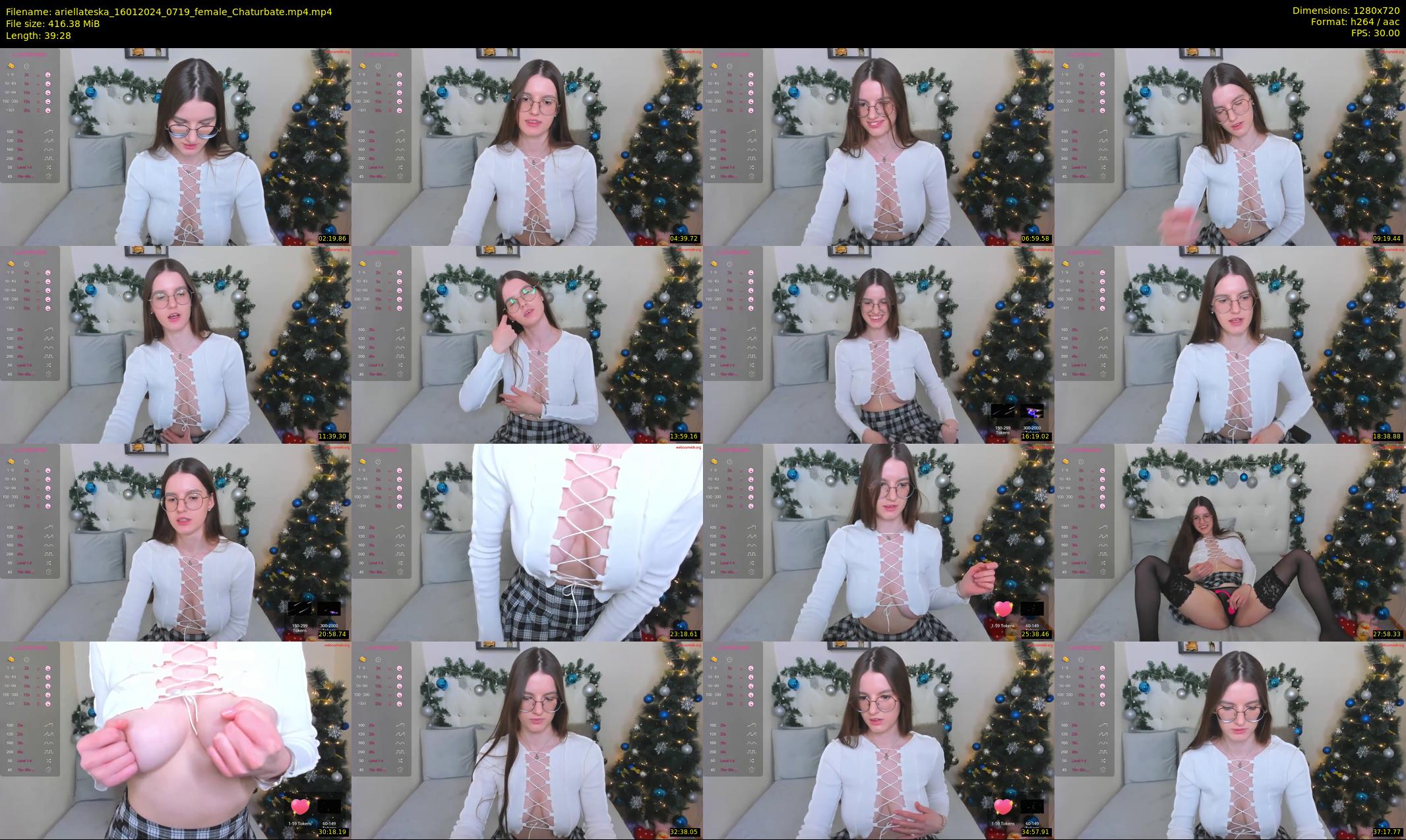 ariellateska — 40 minute Chaturbate female cam show recording, 720p, Jan 16, 2024