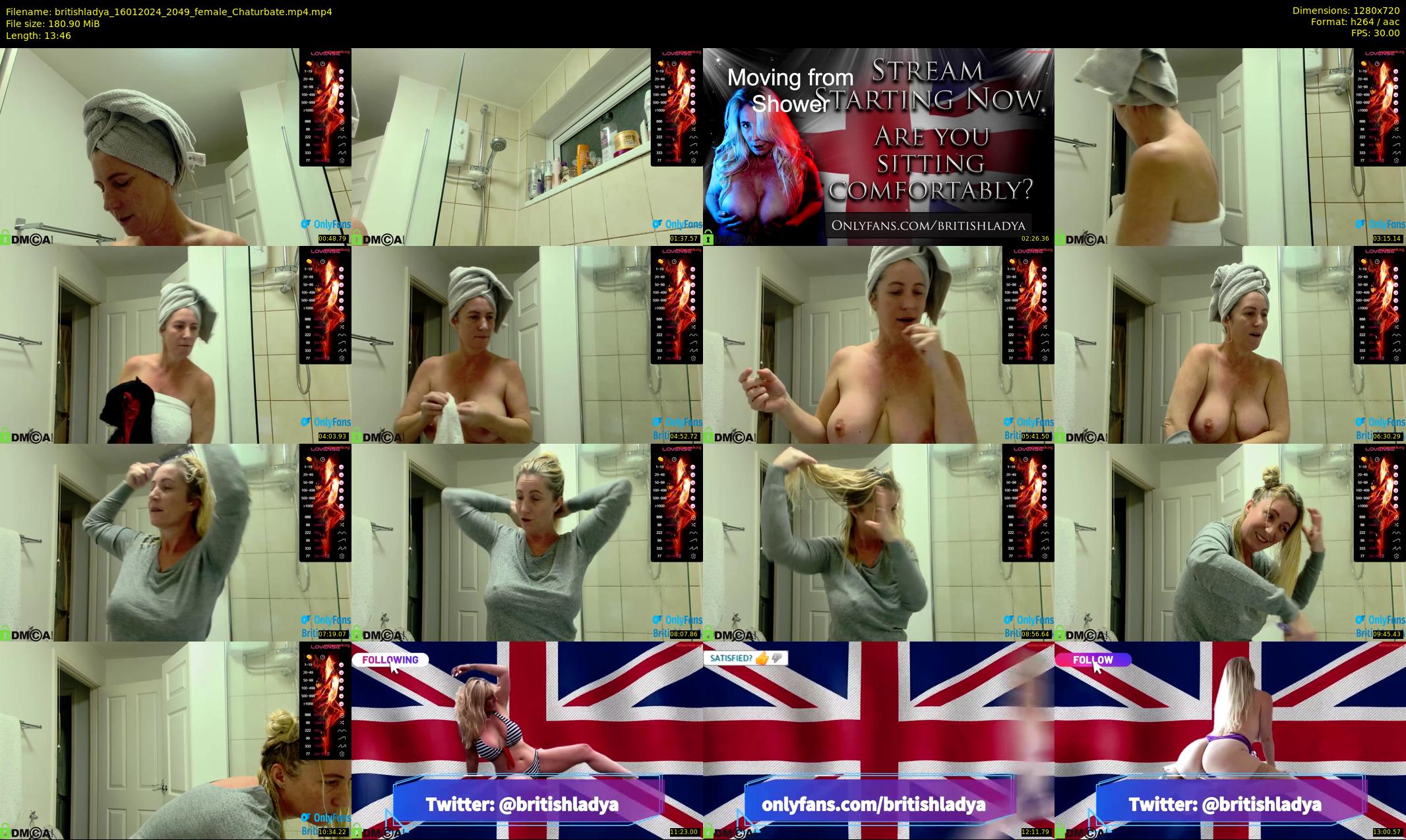 britishladya — 14 minute Chaturbate female cam show recording, 720p, Jan 16, 2024