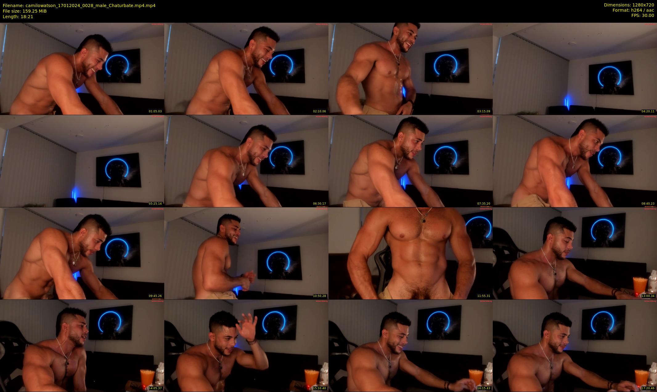 camilowatson — 19 minute Chaturbate male cam show recording, 720p, Jan 17, 2024
