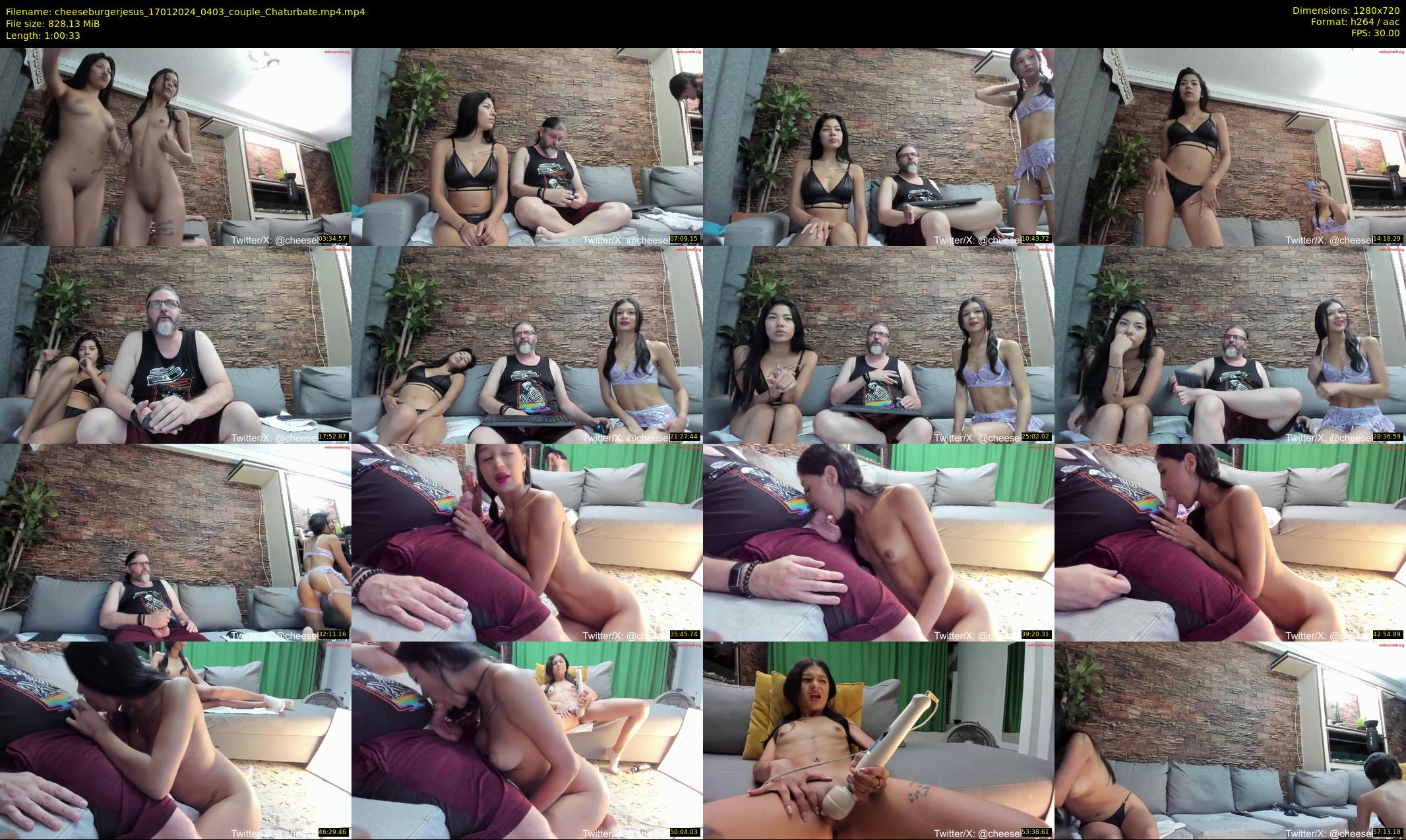 cheeseburgerjesus — 61 minute Chaturbate couple cam show recording, 720p, Jan 17, 2024