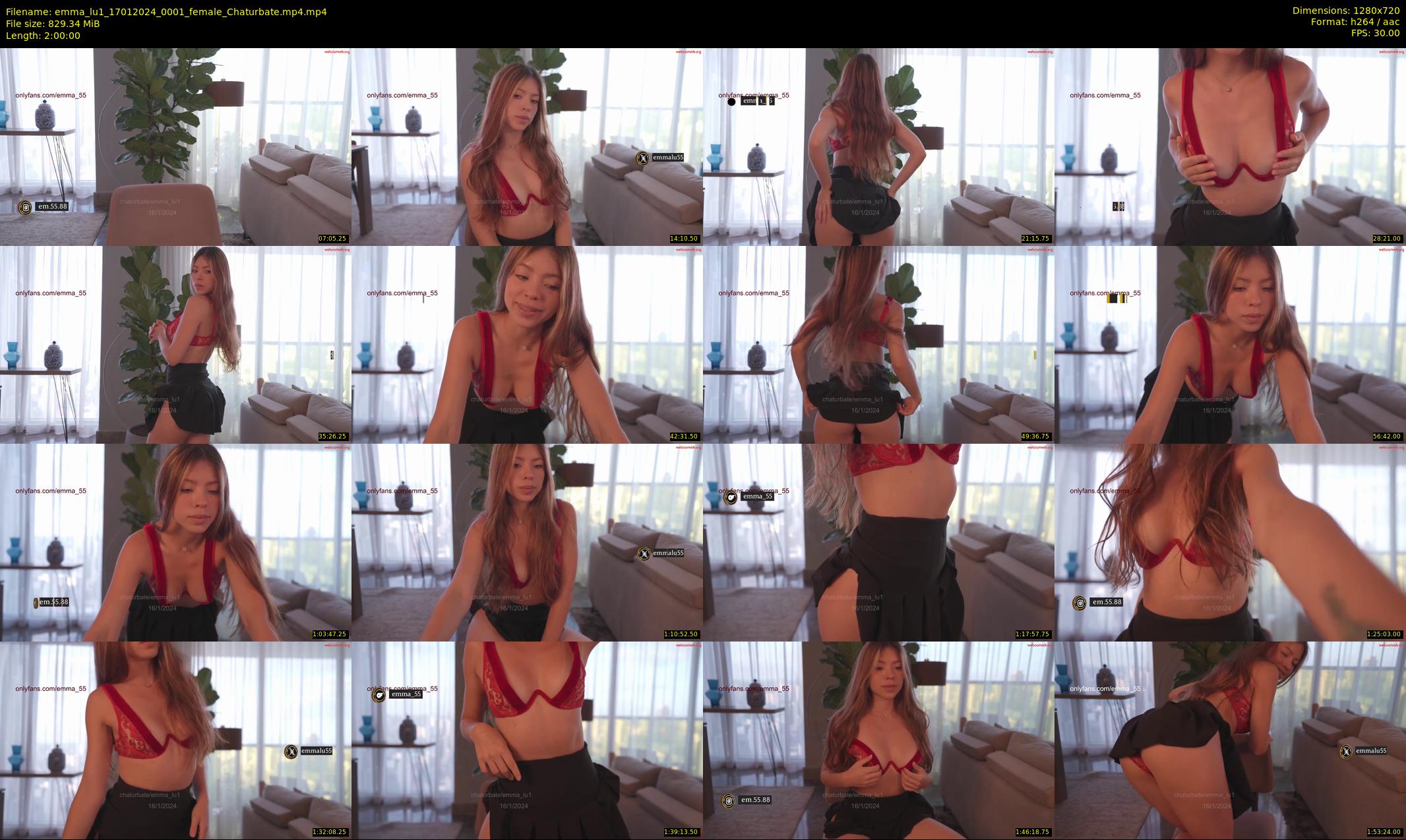 emma_lu1 — 120 minute Chaturbate female cam show recording, 720p, Jan 17, 2024