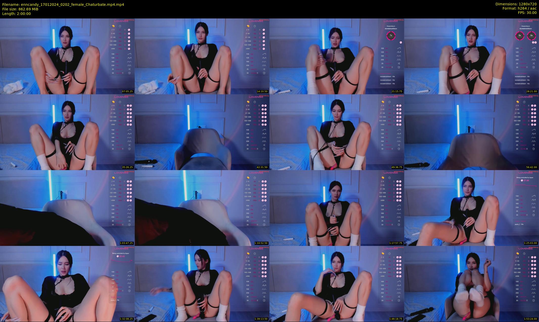 enncandy — 120 minute Chaturbate female cam show recording, 720p, Jan 17, 2024