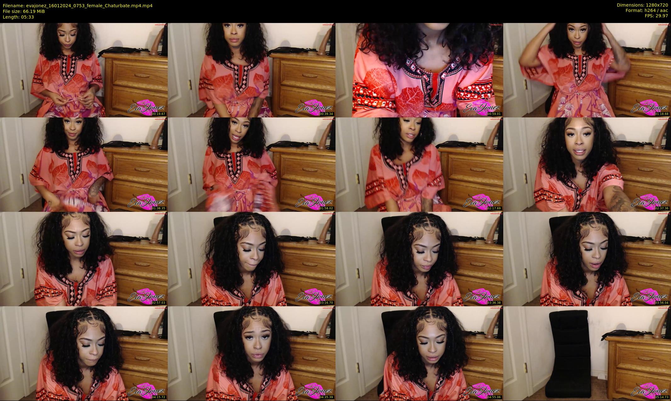 evajonez — 6 minute Chaturbate female cam show recording, 720p, Jan 16, 2024
