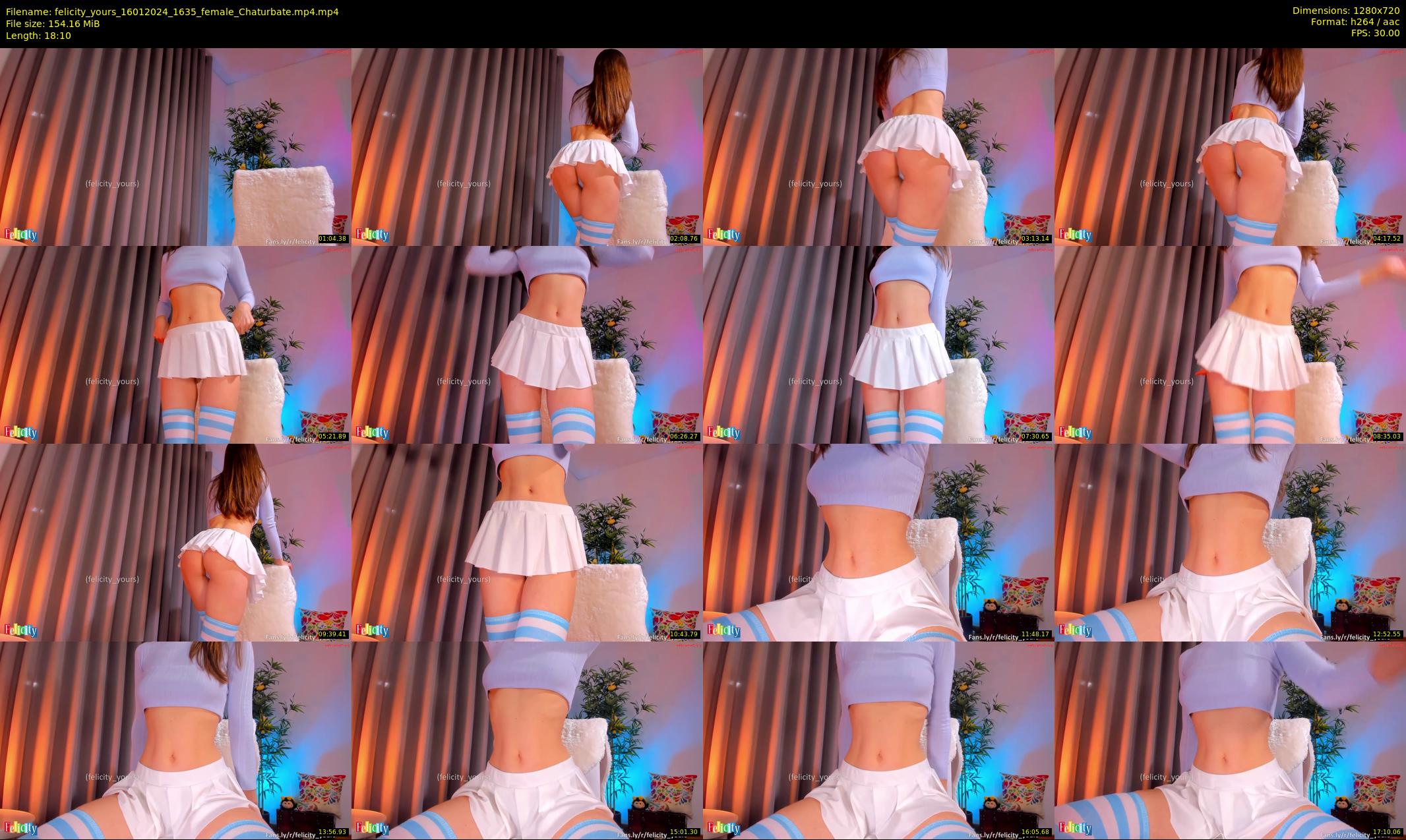 felicity_yours — 19 minute Chaturbate female cam show recording, 720p, Jan 16, 2024