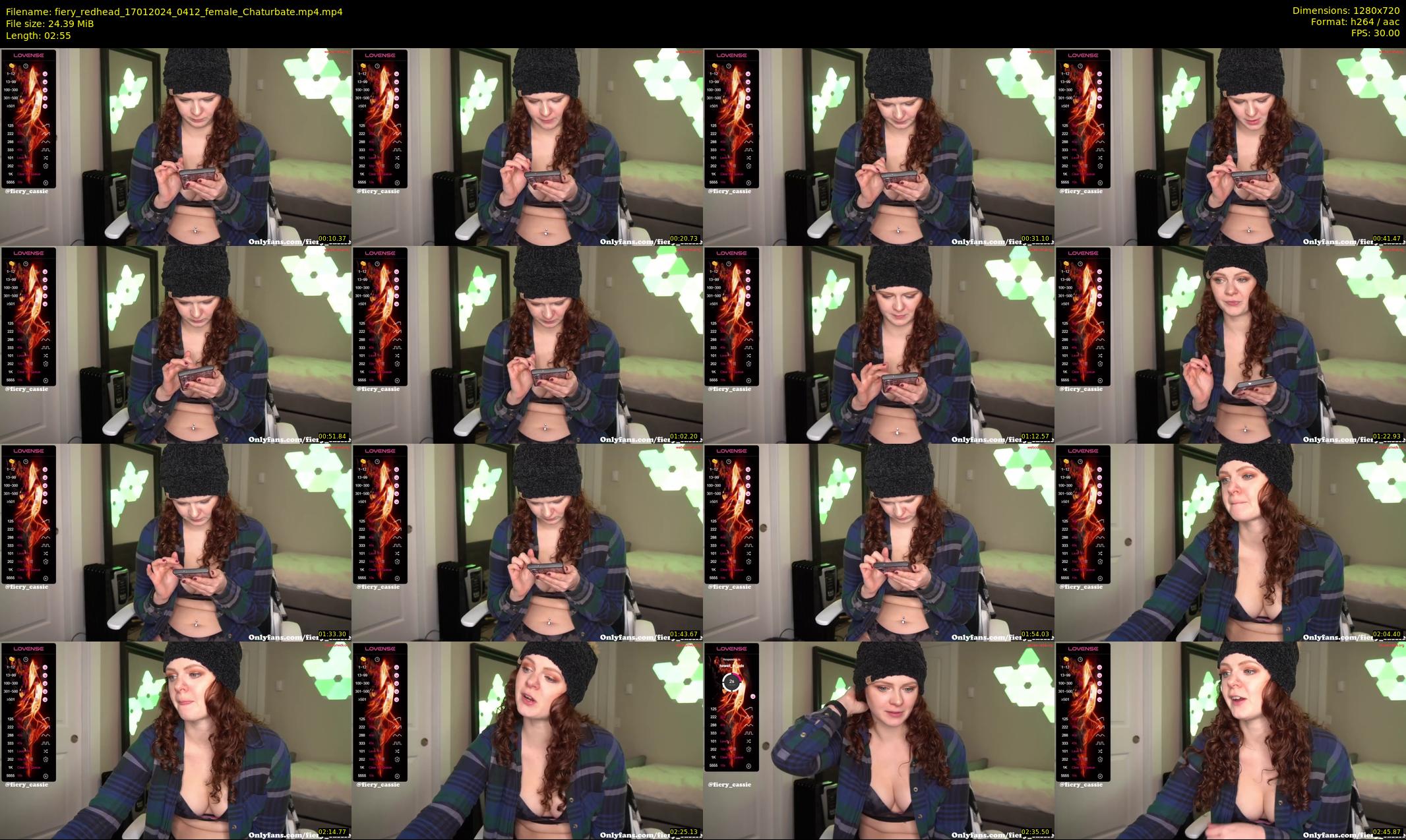 fiery_redhead — 3 minute Chaturbate female cam show recording, 720p, Jan 17, 2024