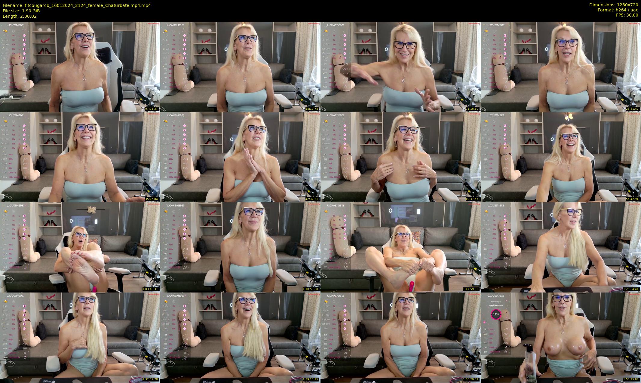 fitcougarcb — 121 minute Chaturbate female cam show recording, 720p, Jan 16, 2024