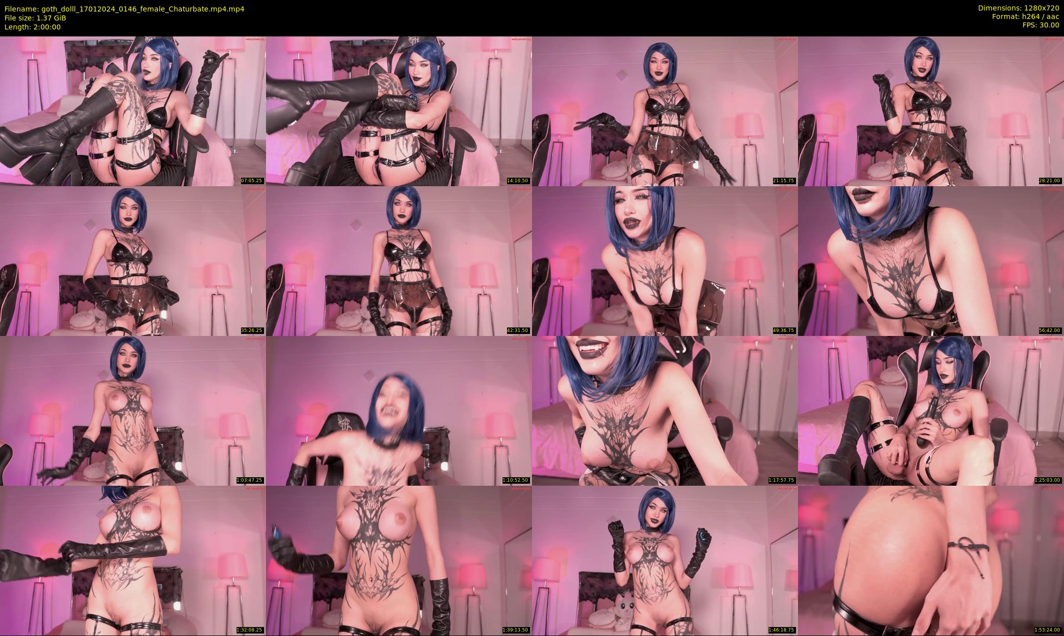 goth_dolll — 120 minute Chaturbate female cam show recording, 720p, Jan 17, 2024